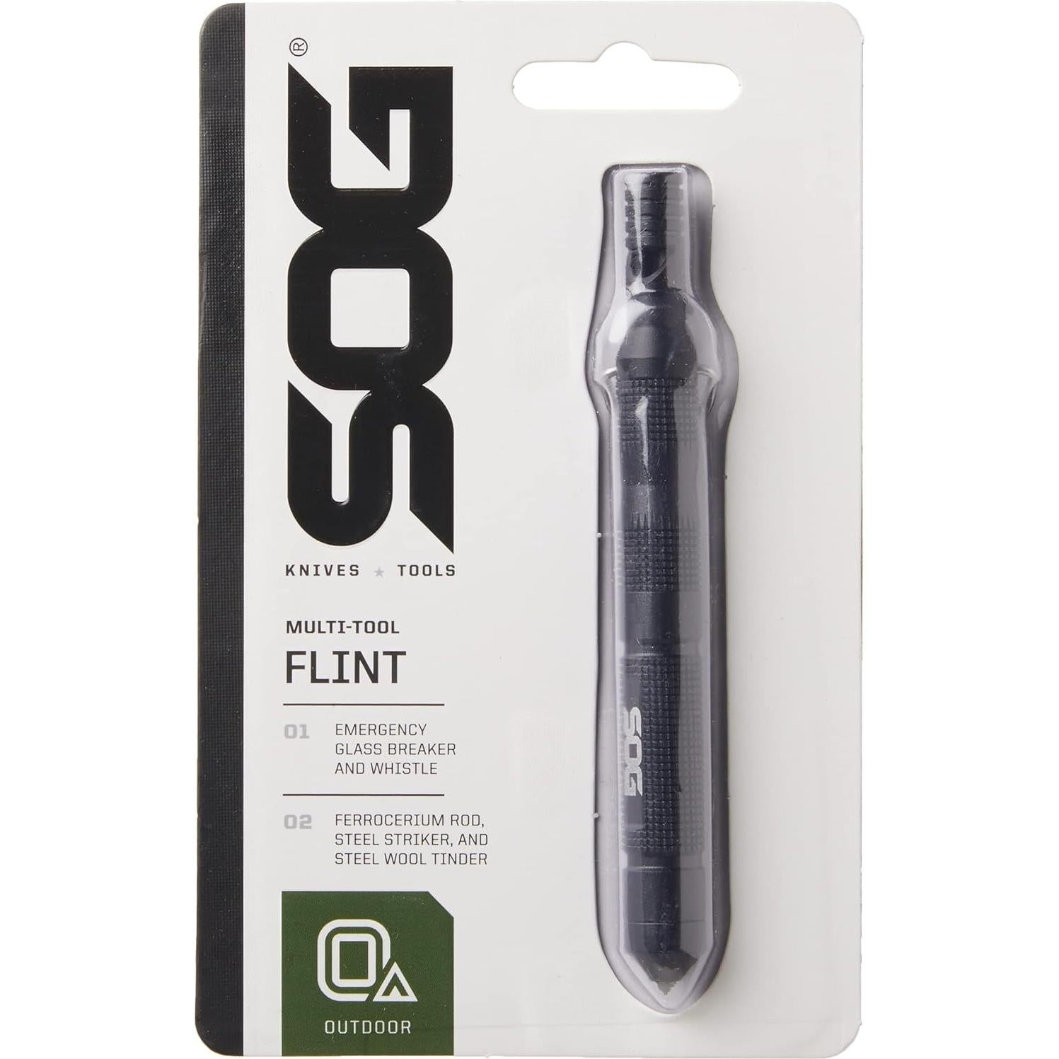 Multi-Herramienta SOG PowerLock EOD + Flint Supervivencia