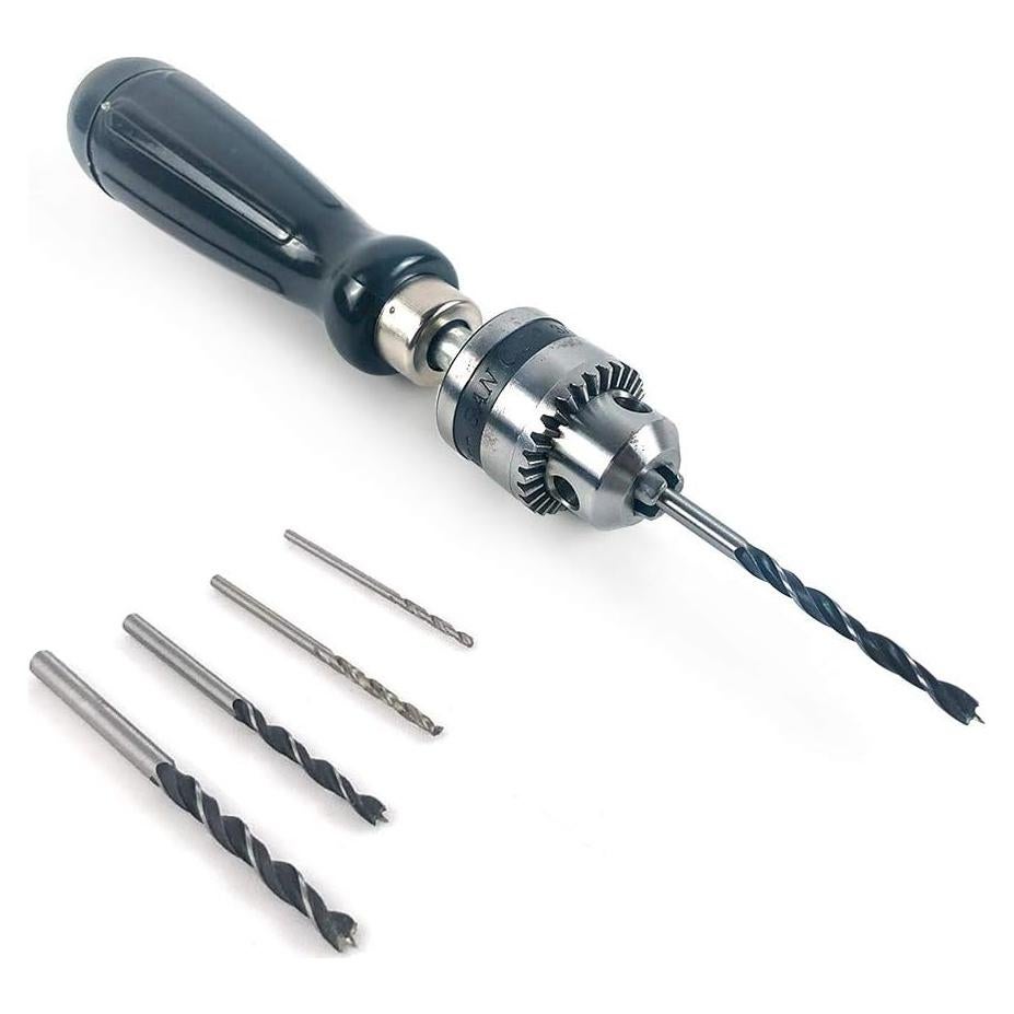 Broca de Mano QWORK 0.6-6mm con Chuck Preciso y Brocas