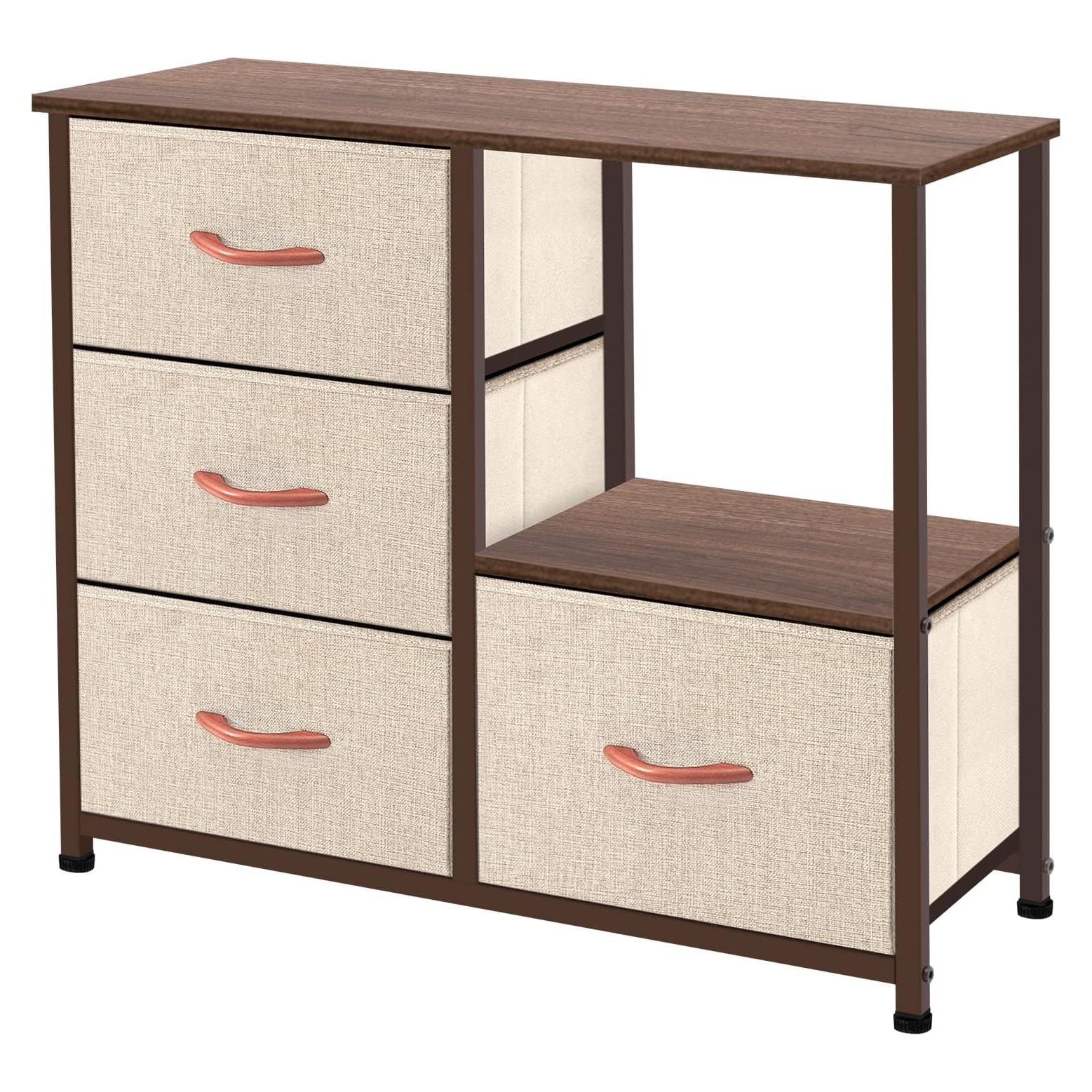 Torre de Almacenamiento Dresser AZL1 Life Concept 4 Cajones Beige