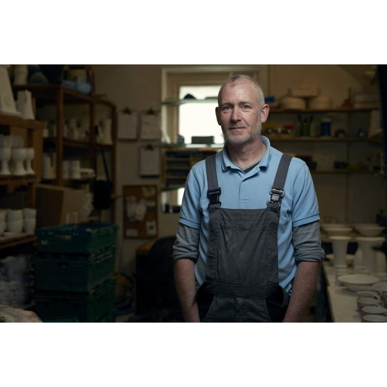 Juego de Azúcar y Crema Cerámica Castle Arch 10cm Azul Crema