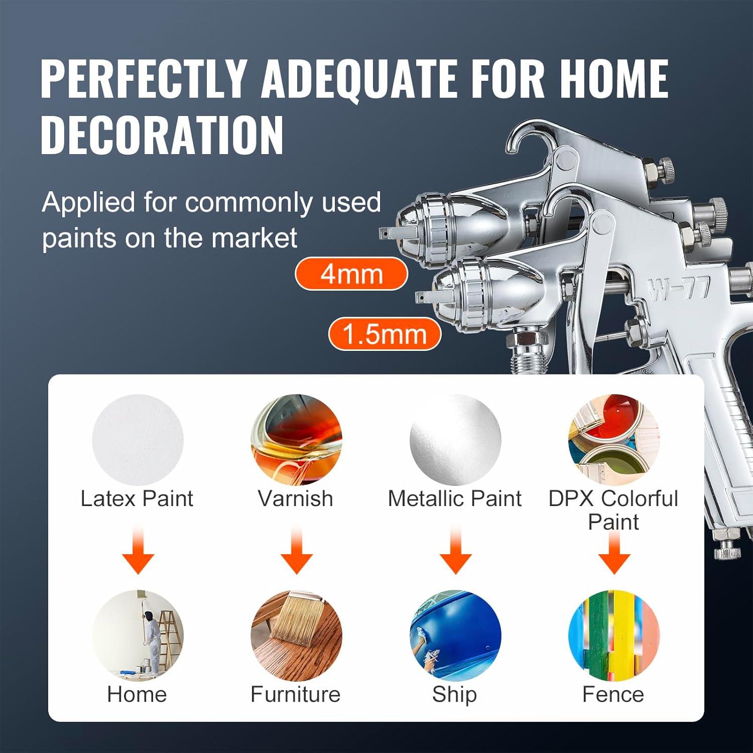 Tanque de Presión VEVOR 10L con 2 Pistolas de Pintura