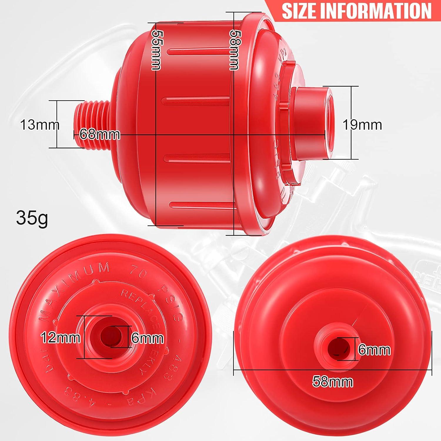 4 Filtros de Agua Mini Desechables Frienda 1/4" Alta Flujo