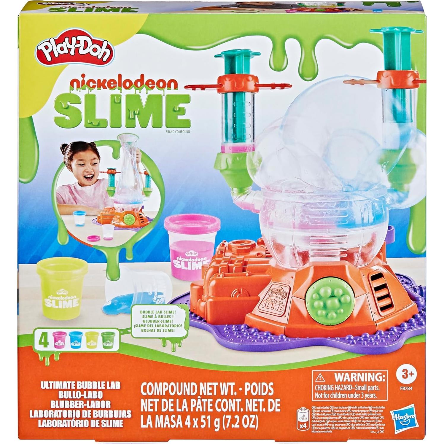 Play-Doh Ultimate Bubble Lab Hasbro 4 colores de slime