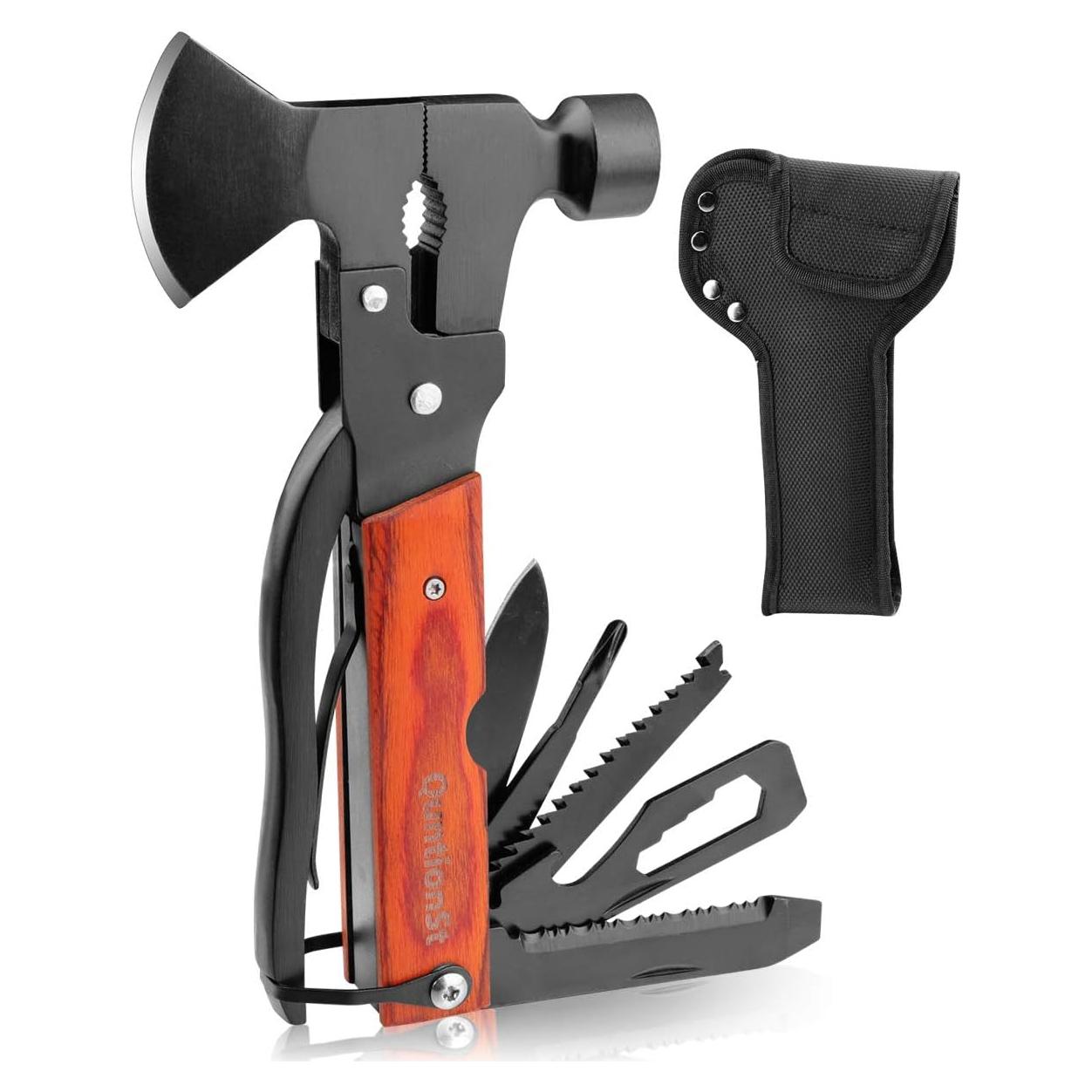 Multiherramienta Hacha QuntionSt con Mango de Madera