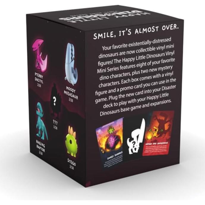 Figuras Mini de Vinilo TeeTurtle Dinosaurios Felices