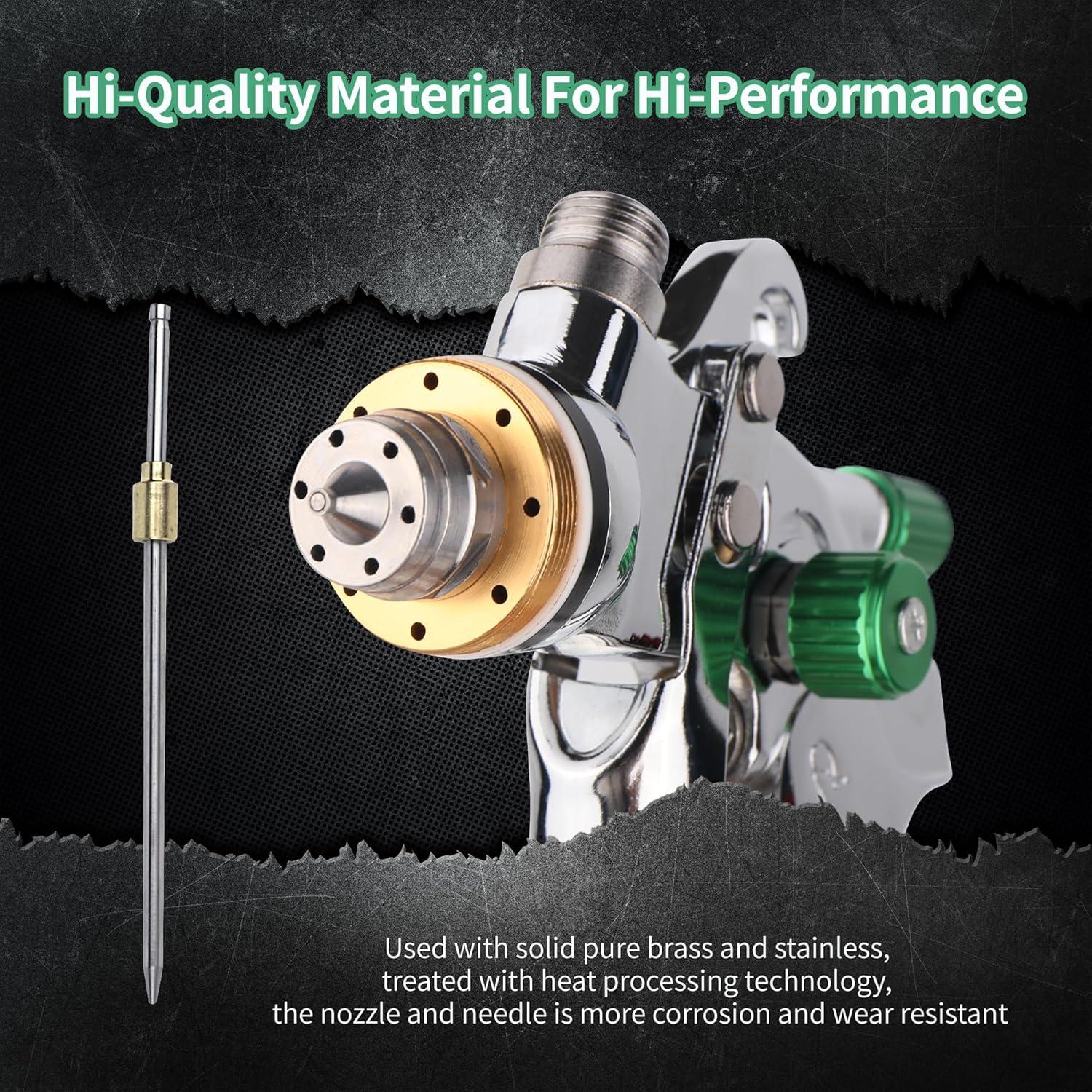 Pistola de Pulverización HVLP Zeinlenx 600ml 4 Boquillas