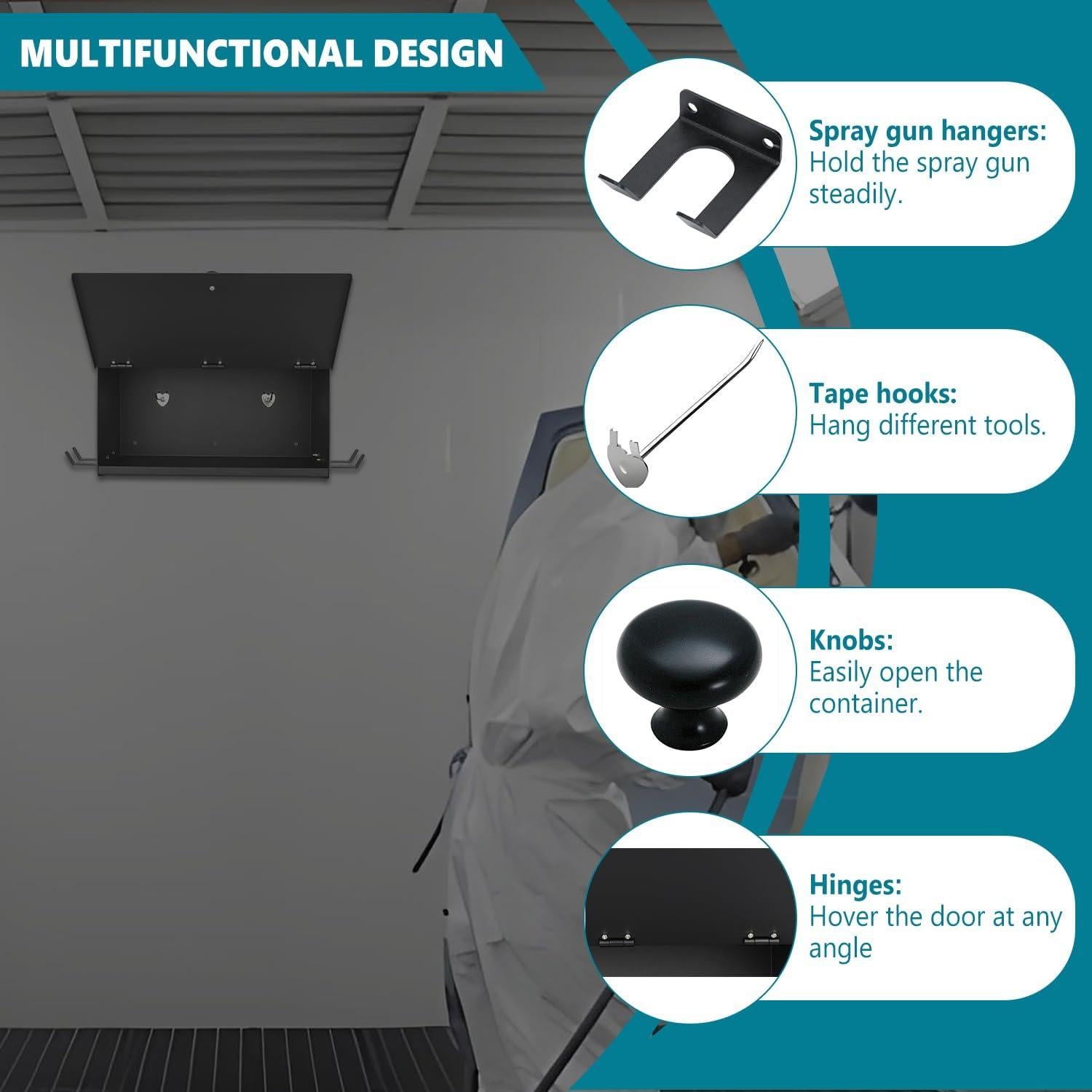 Caja Magnética DITKOK para Cabina de Pulverización 38.86x30.99cm