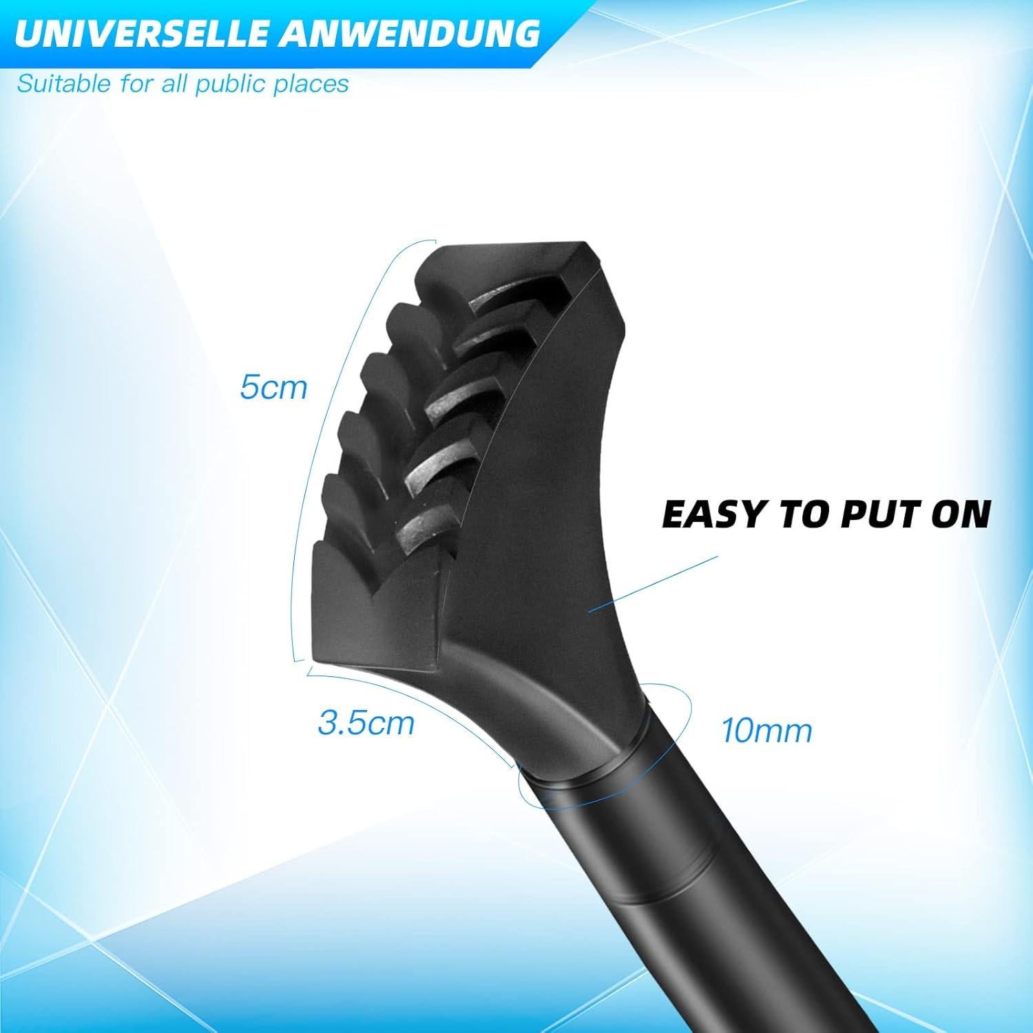 Puntas de Goma TOUGS para Bastones de Senderismo - 6 Unidades