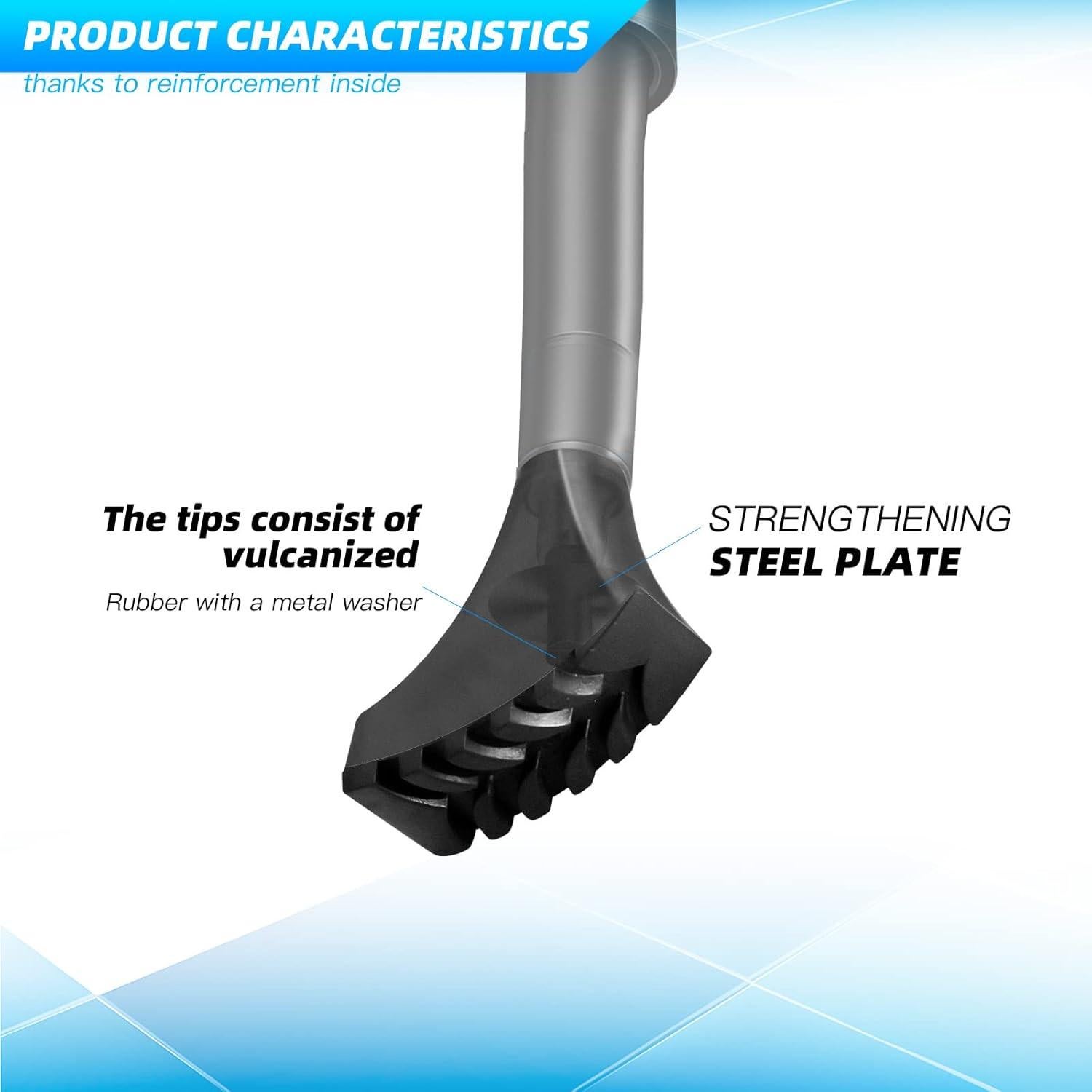 Puntas de Goma TOUGS para Bastones de Senderismo - 6 Unidades
