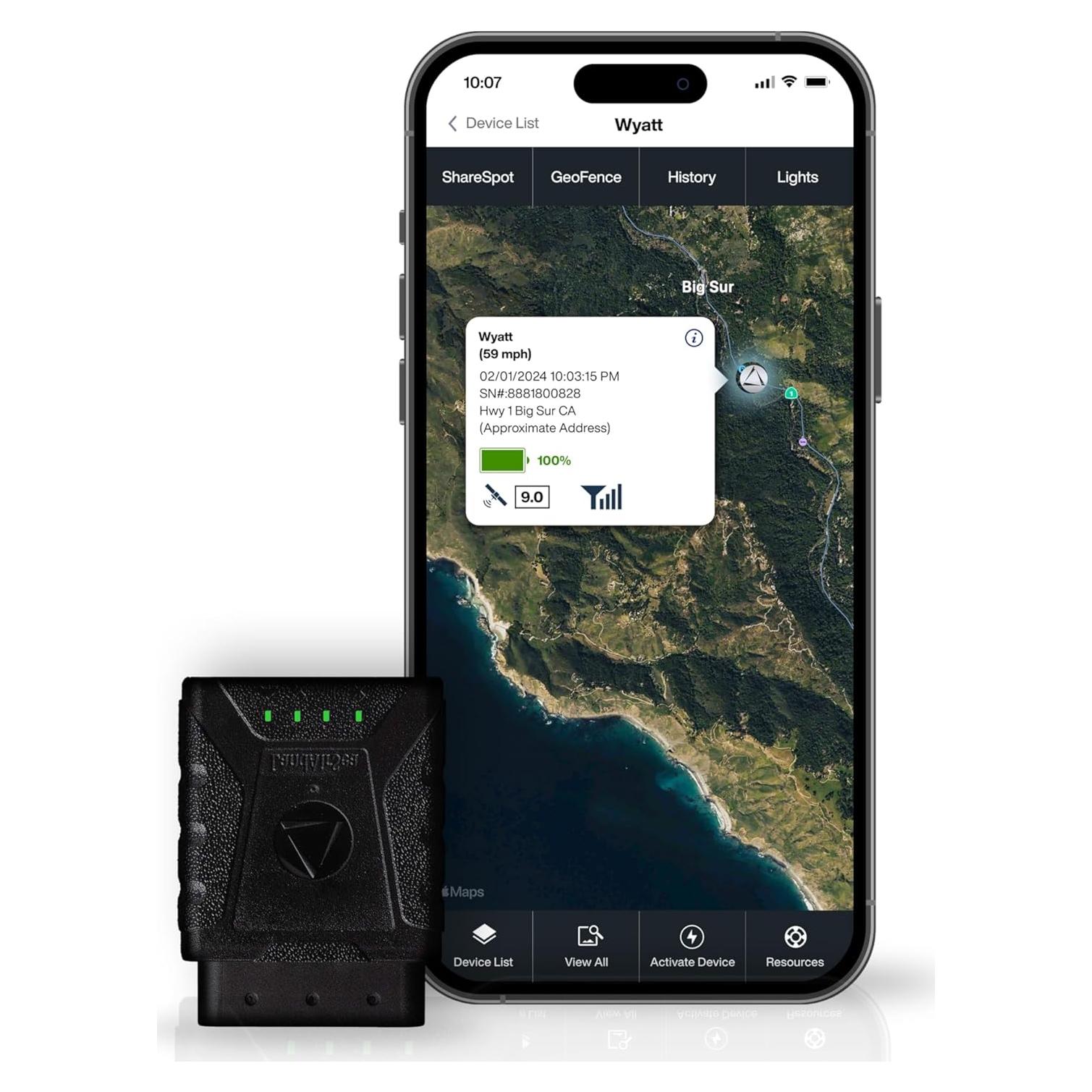 Rastreador GPS LandAirSea SYNC - Seguimiento 4G en tiempo real
