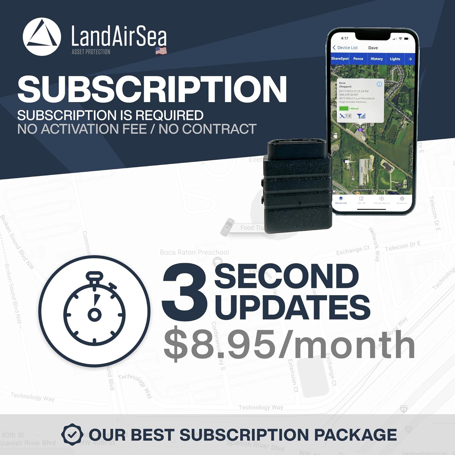 Rastreador GPS LandAirSea SYNC - Seguimiento 4G en tiempo real