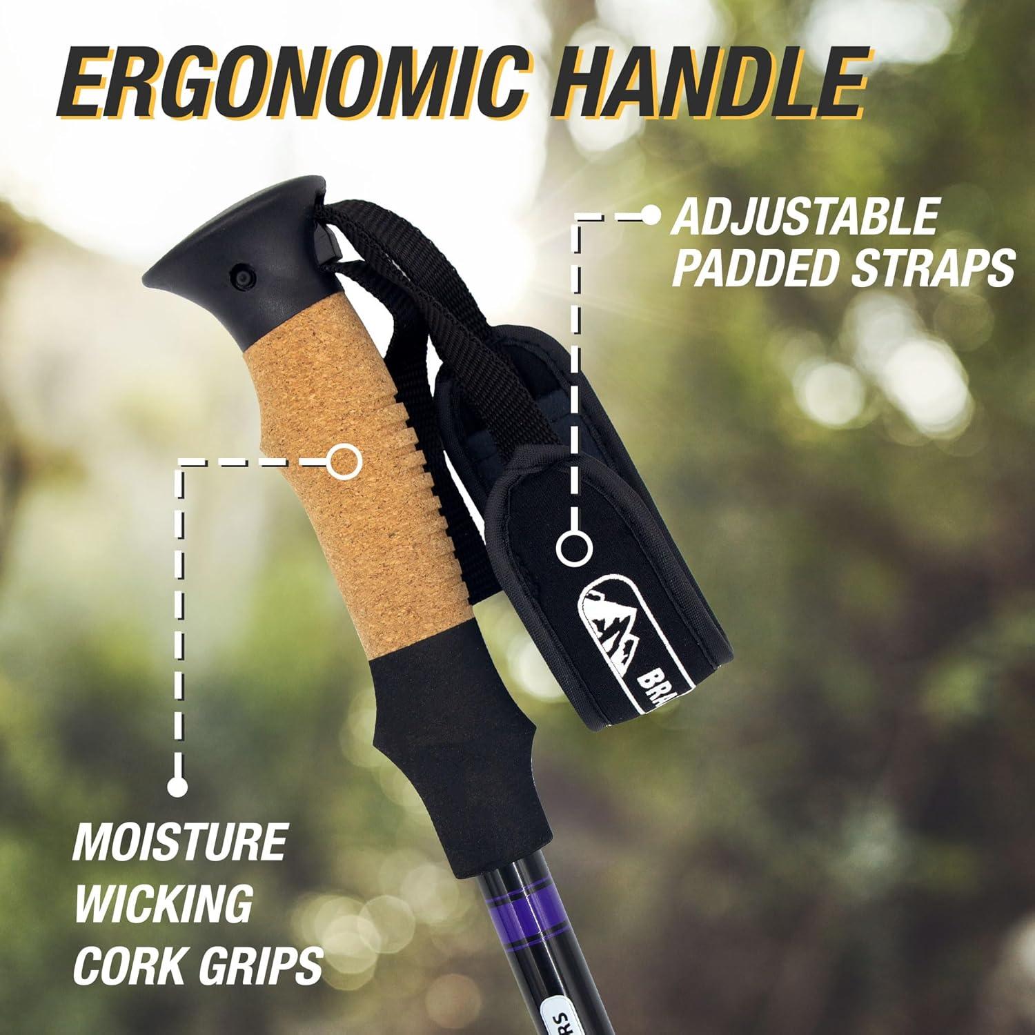 Bastones de Senderismo Brazos Outdoors Ajustables 0.68 kg