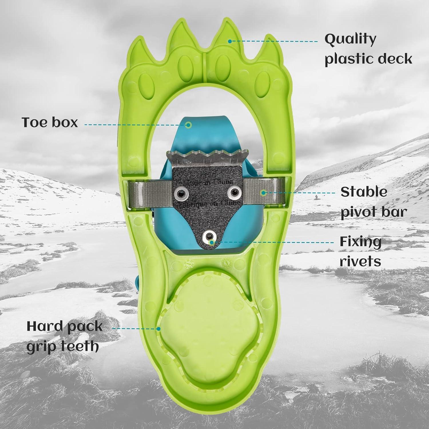 Raquetas de Nieve G2 GO2GETHER 40.6 cm para Niños Verde