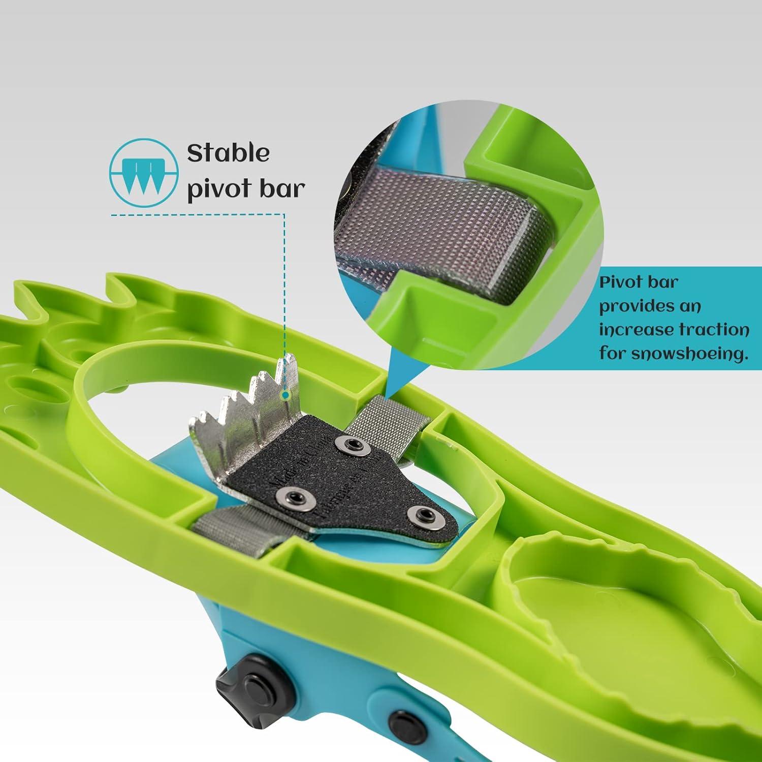 Raquetas de Nieve G2 GO2GETHER 40.6 cm para Niños Verde