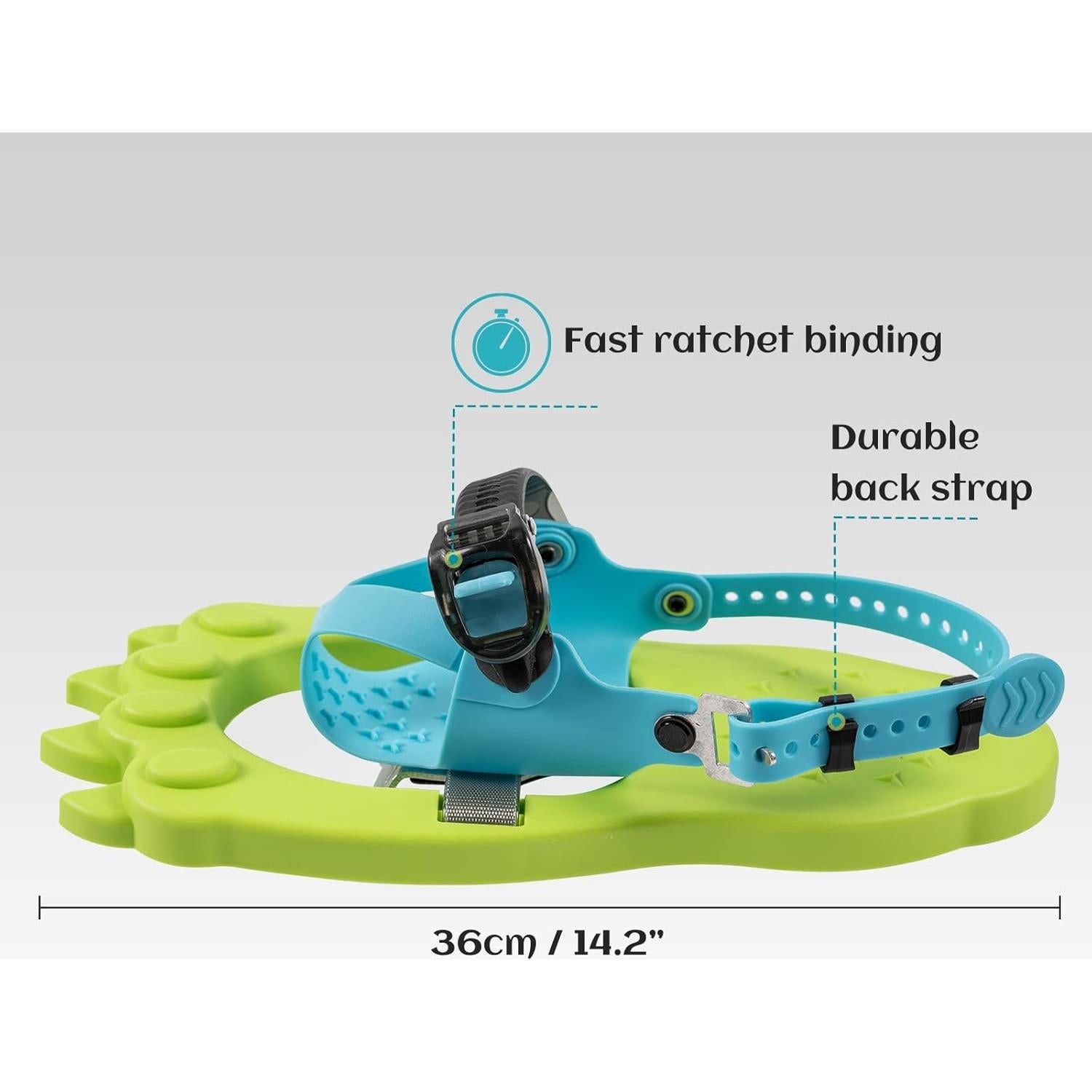 Raquetas de Nieve G2 GO2GETHER 40.6 cm para Niños Verde