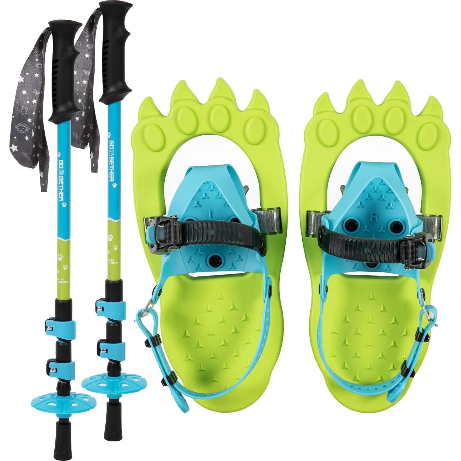 Raquetas de Nieve G2 GO2GETHER 40.6 cm para Niños Verde