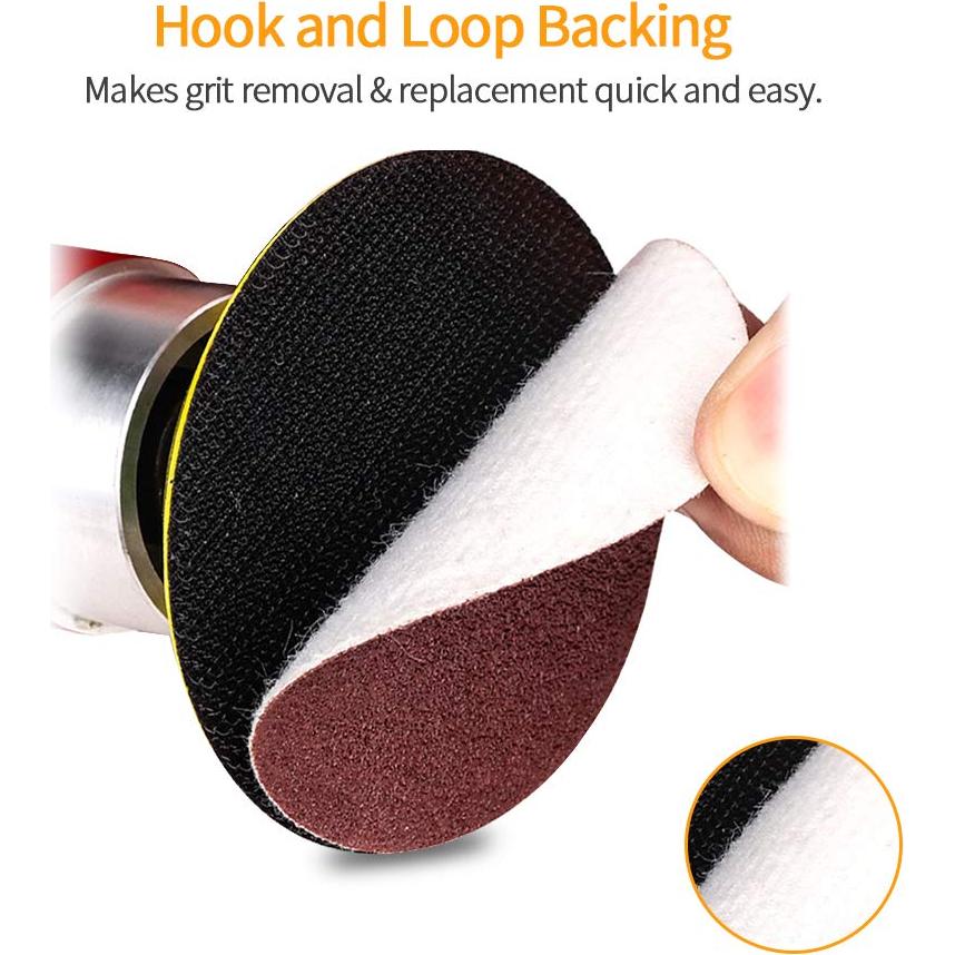 Discos de Lijado 2" SPEEDWOX 100 pcs 40 Grano Gancho y Bucle