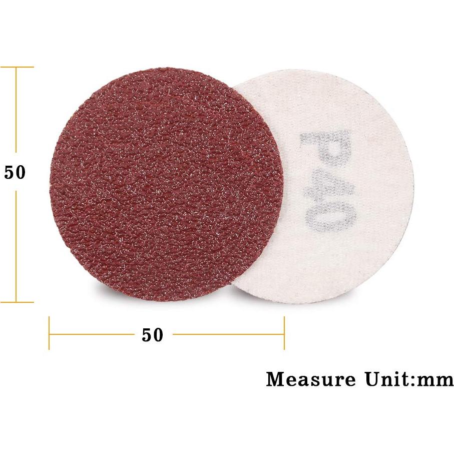 Discos de Lijado 2" SPEEDWOX 100 pcs 40 Grano Gancho y Bucle