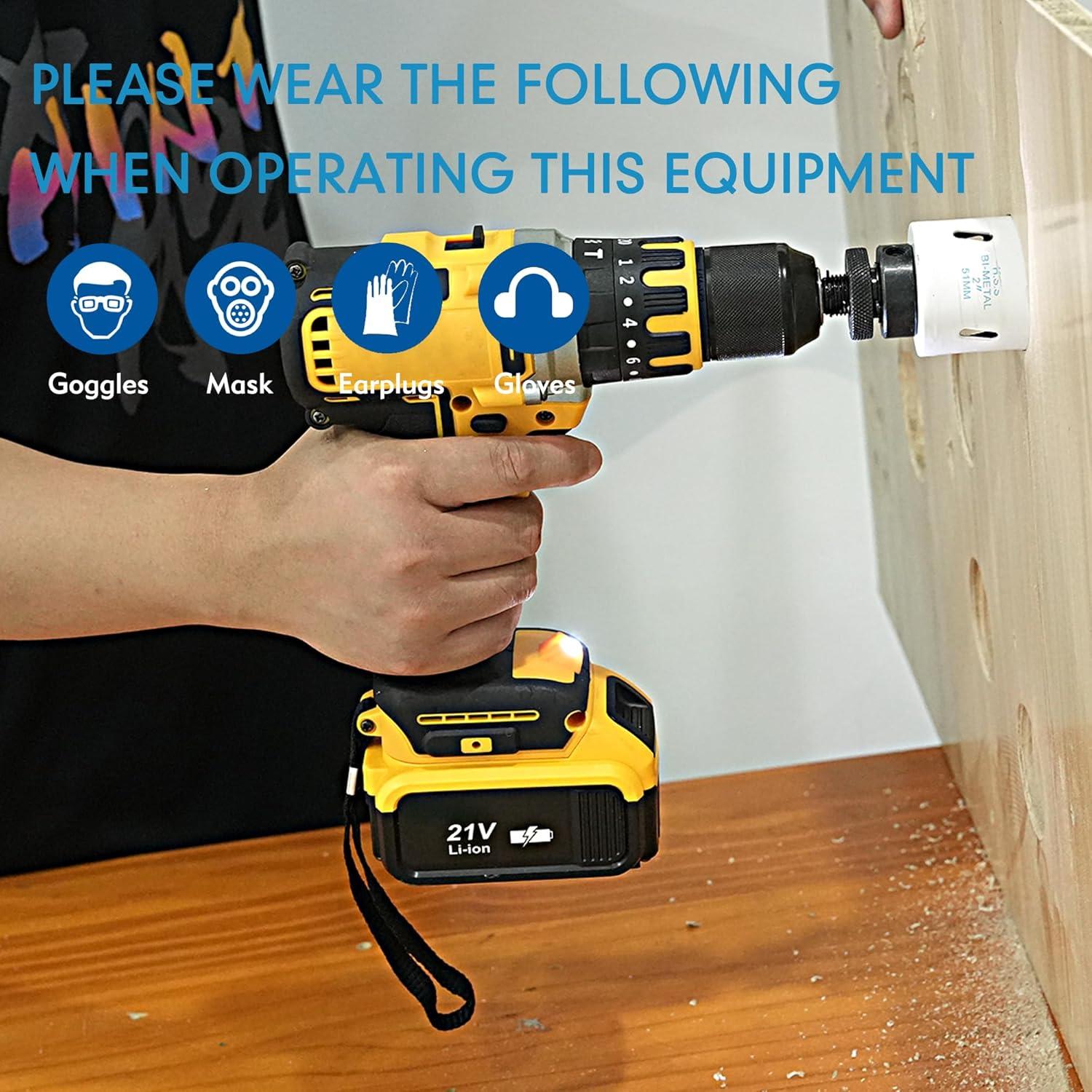 Kit de Sierras de Corona Bi-Metal GMTOOLS 22 PZS 19mm a 64mm