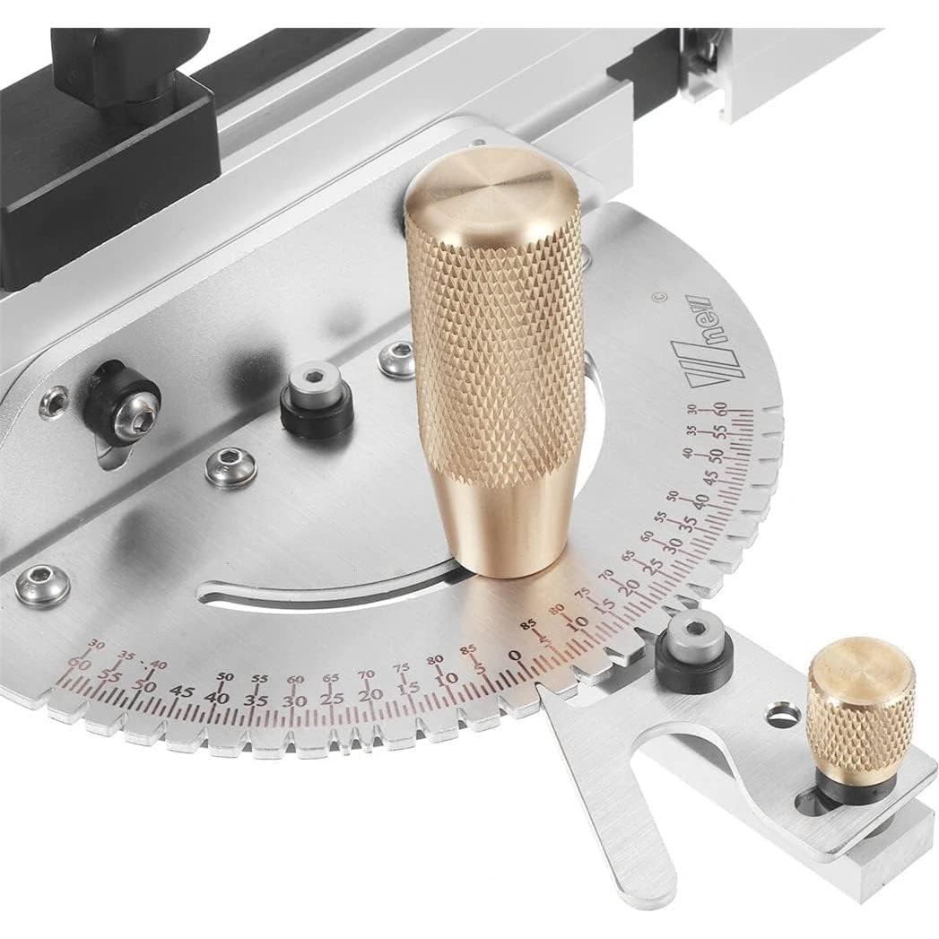 Medidor de Inglete ASCENDAS 450 mm Aluminio para Sierra de Mesa