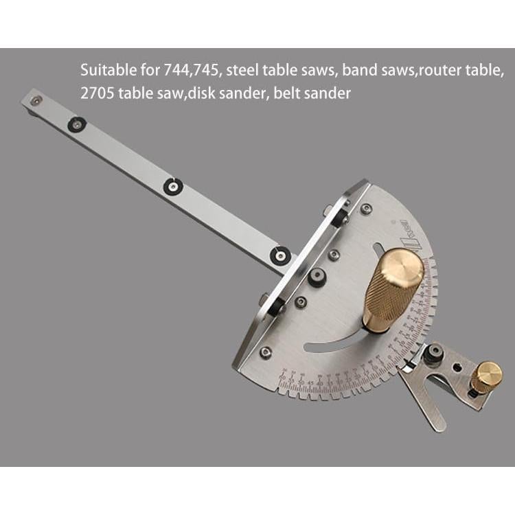 Medidor de Inglete ASCENDAS 450 mm Aluminio para Sierra de Mesa