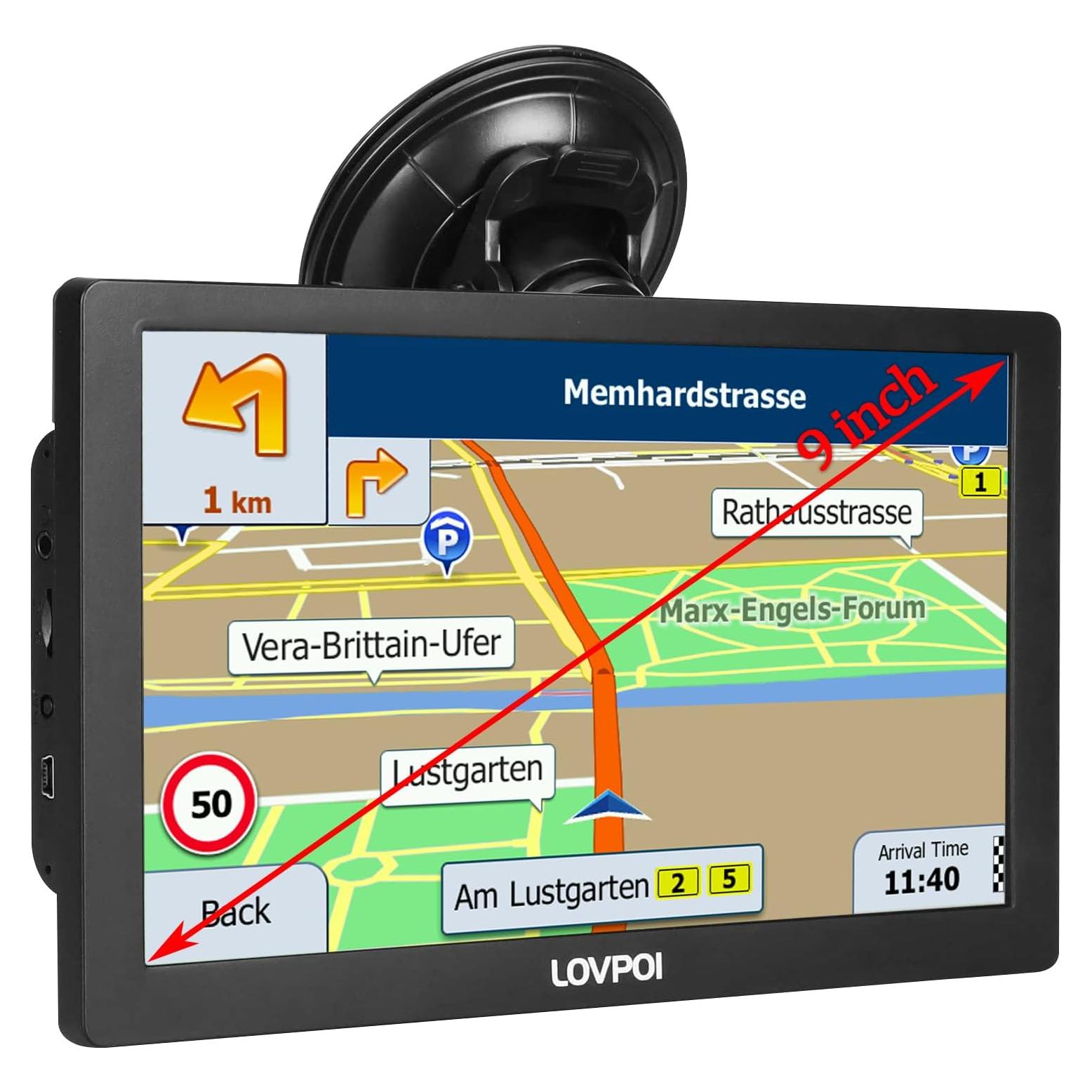 GPS para Camiones LOVPOI A9 22.86 cm Navegación Actualizada
