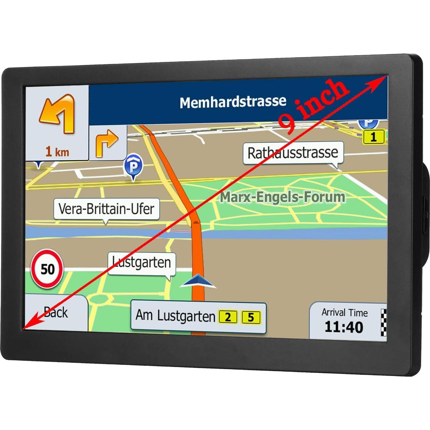 GPS para Camiones LOVPOI A9 22.86 cm Navegación Actualizada