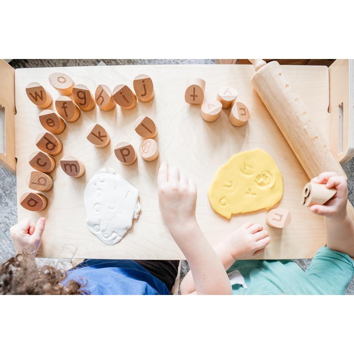 Sellos de Letras Minúsculas Montessori & Me - 27 Piezas