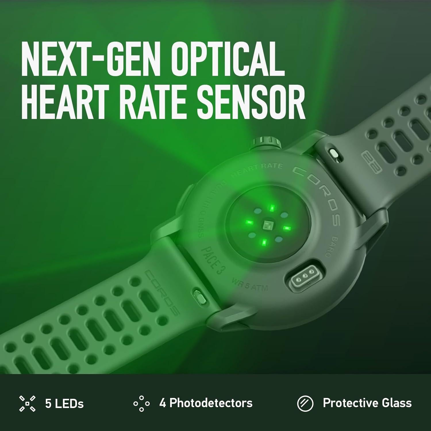 Reloj Deportivo GPS COROS PACE 3 - Ligero, 17 Días Batería