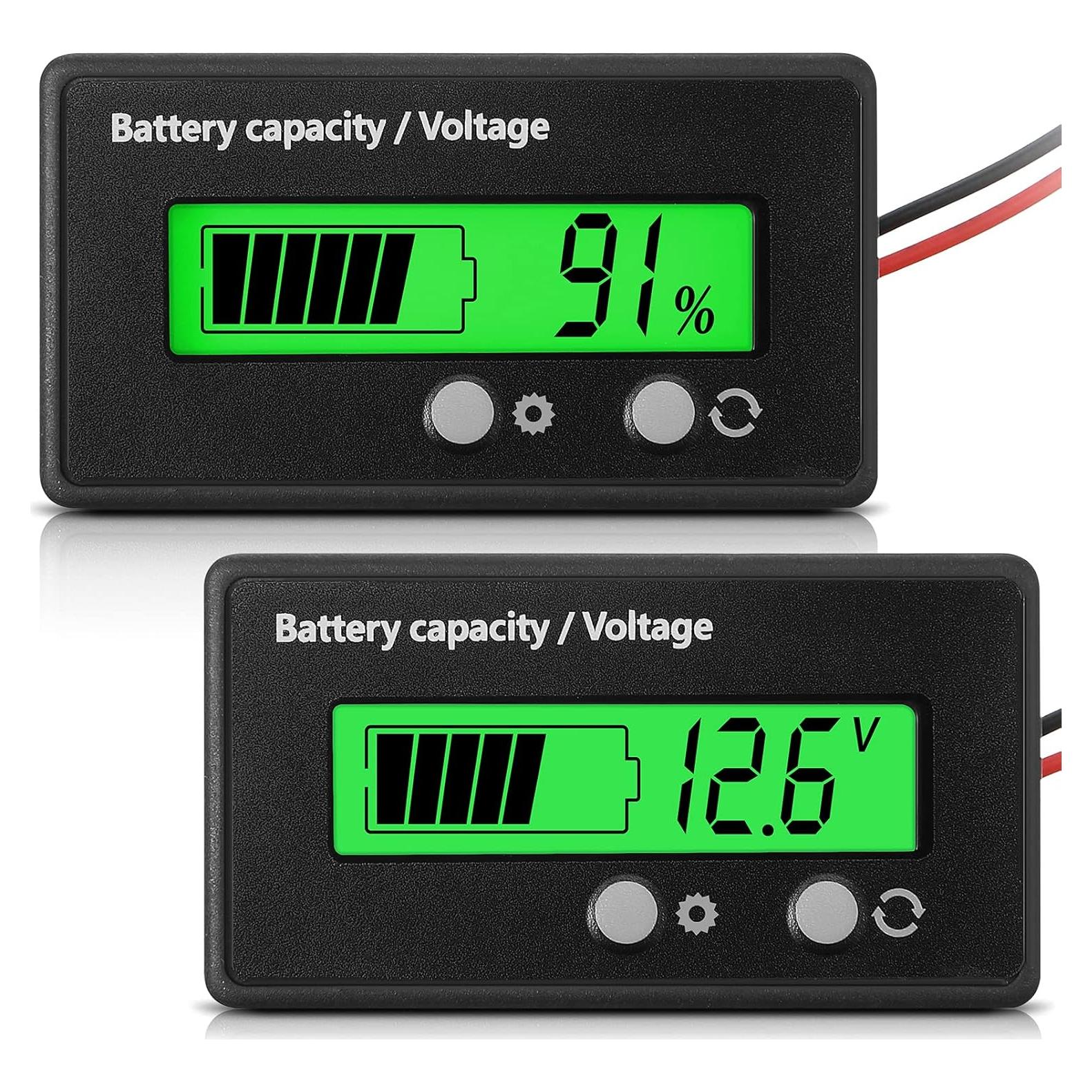Medidor de Batería Frienda 12V a 84V con Alarma y Voltímetro