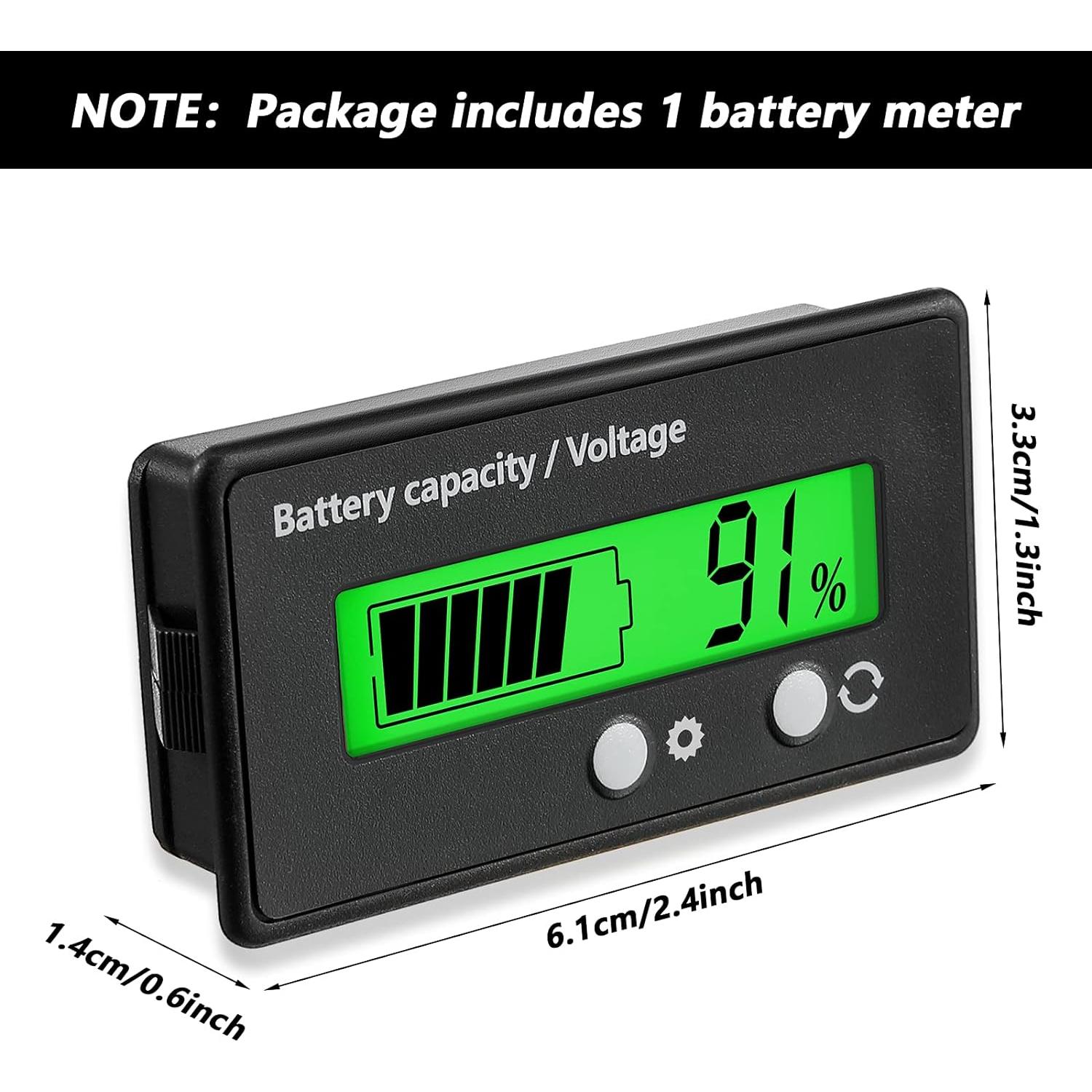 Medidor de Batería Frienda 12V a 84V con Alarma y Voltímetro