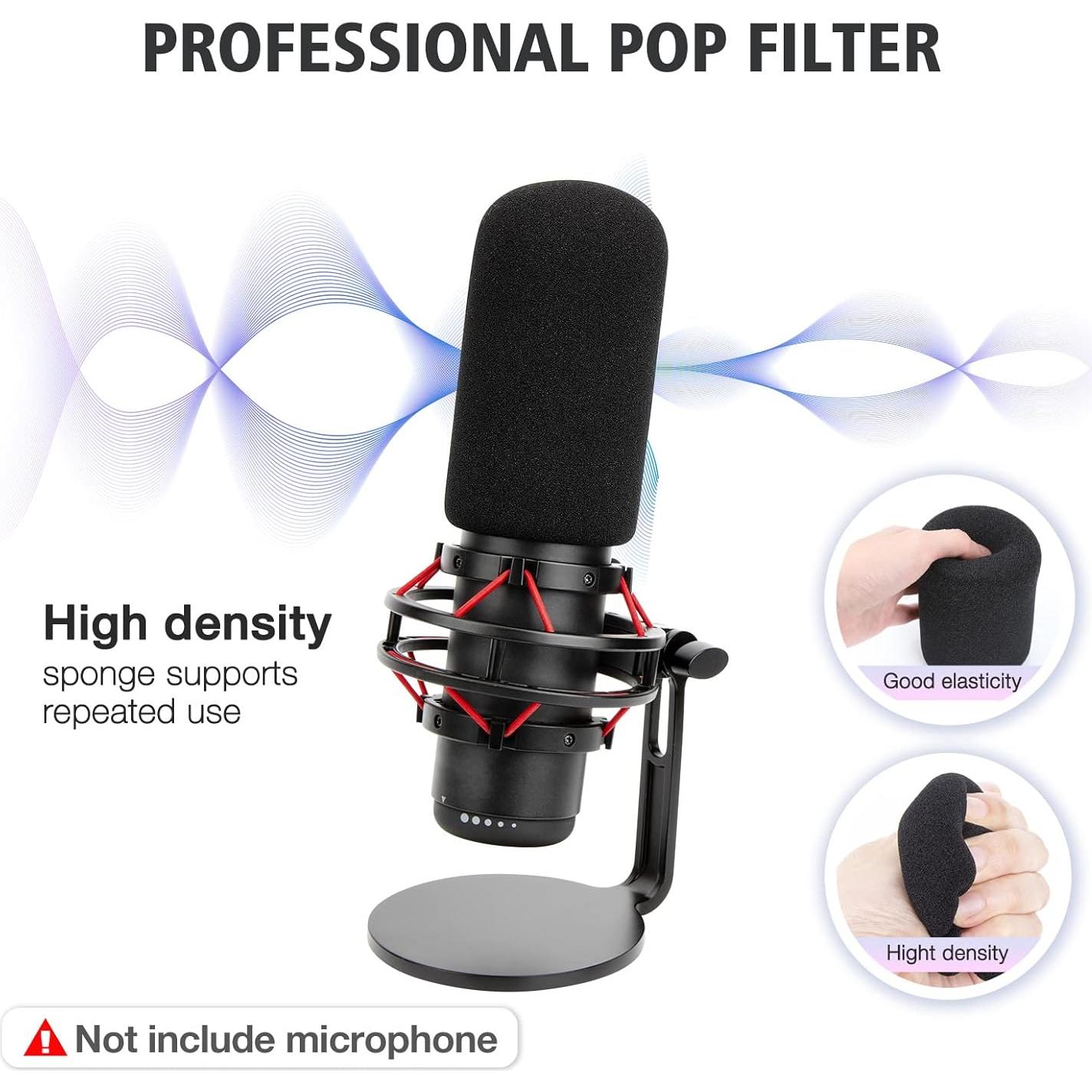 Brazo de micrófono HyperX QuadCast S Blanco - Filtro anti-pop