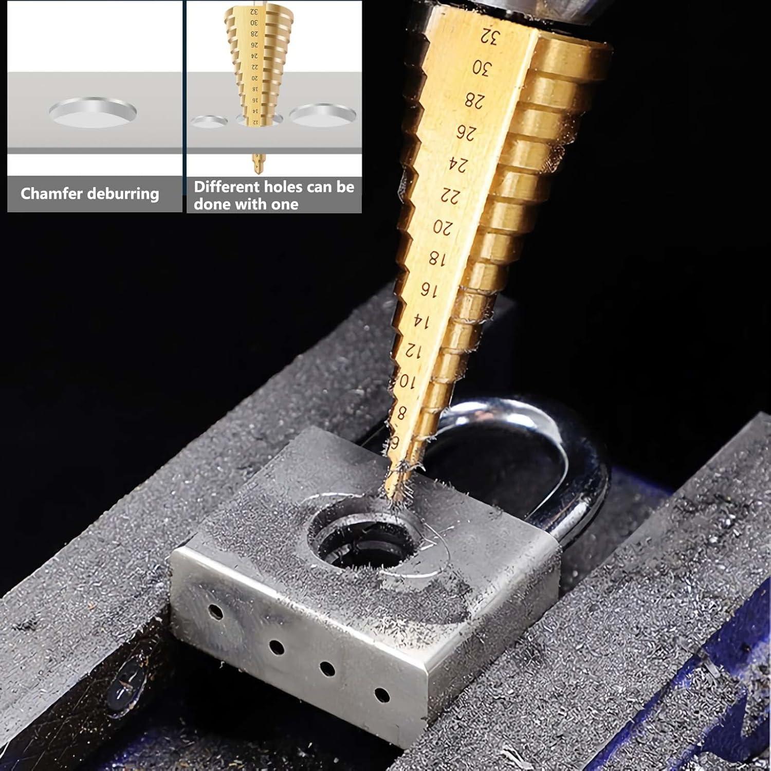 Juego de Brocas Escalonadas 3 Piezas Tworider 4-32mm