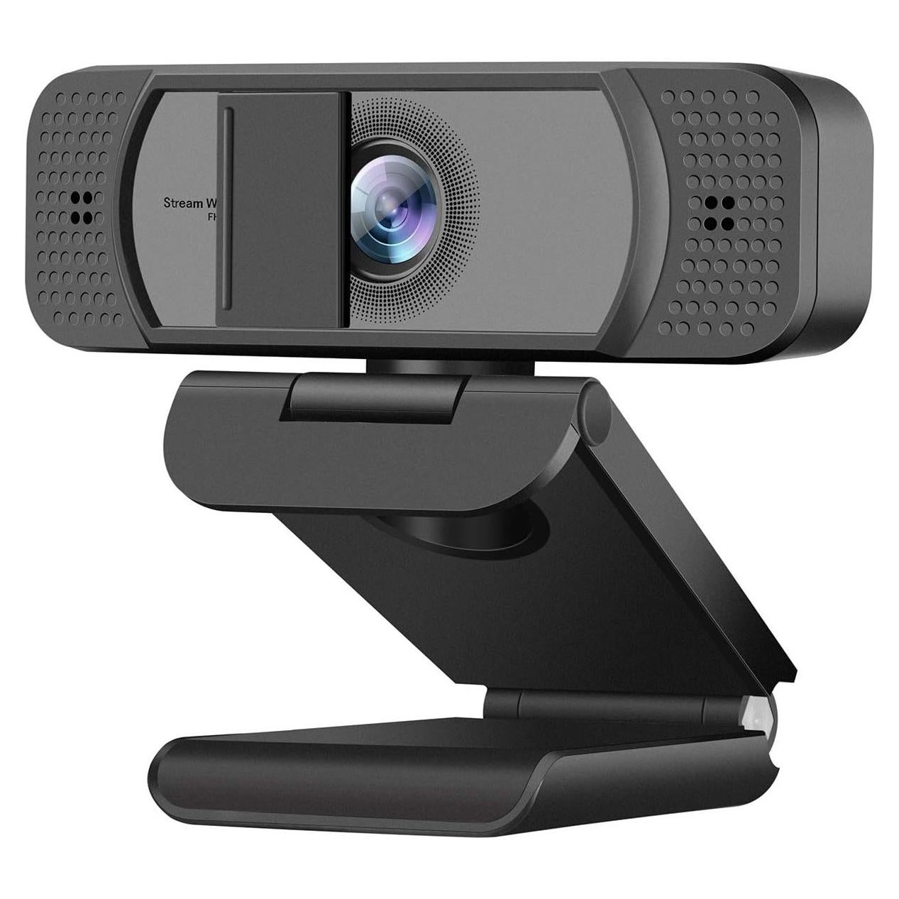 Webcam JETAKu HD 1080p con micrófono y cubierta de privacidad
