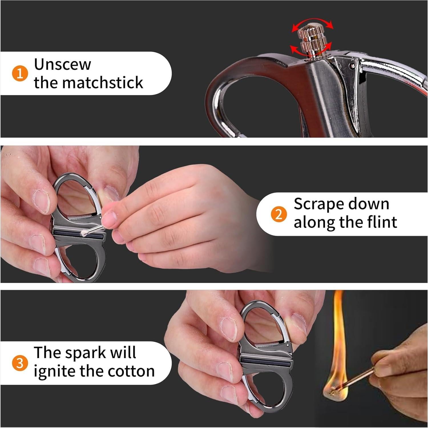 Encendedor de Llavero Reutilizable a Prueba de Agua Infinity