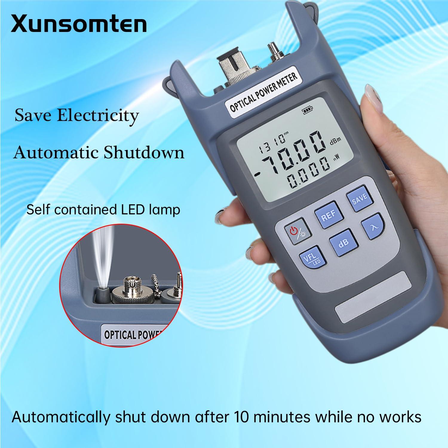 Probador de fibra óptica 3 en 1 Xunsomten-G710B OPM y VFL