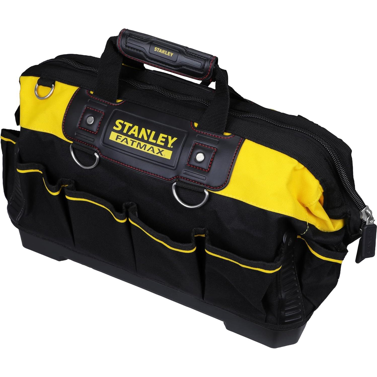 Bolsa de Herramientas Stanley FatMax 46 cm, 600 Denier, Negro/Amarillo