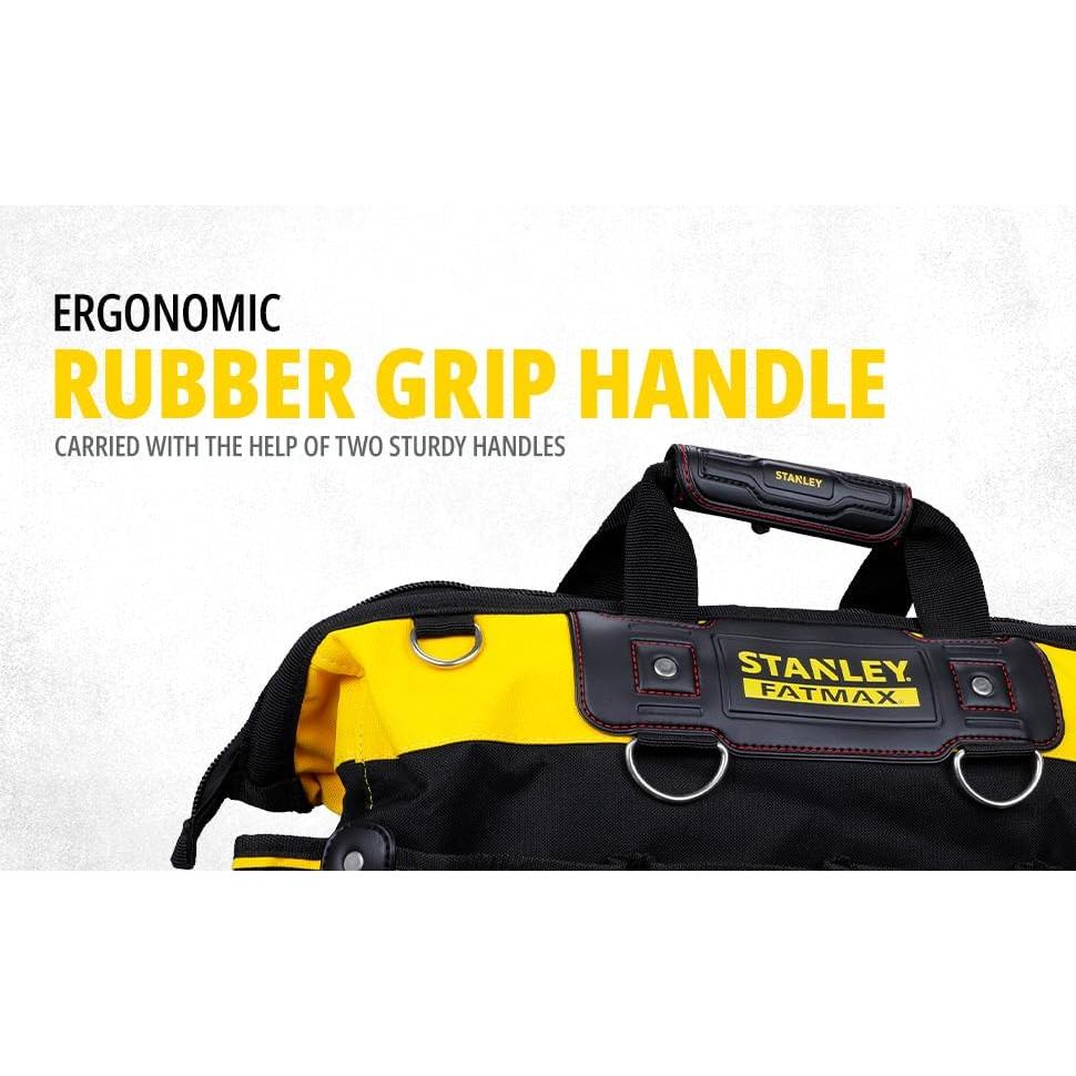 Bolsa de Herramientas Stanley FatMax 46 cm, 600 Denier, Negro/Amarillo