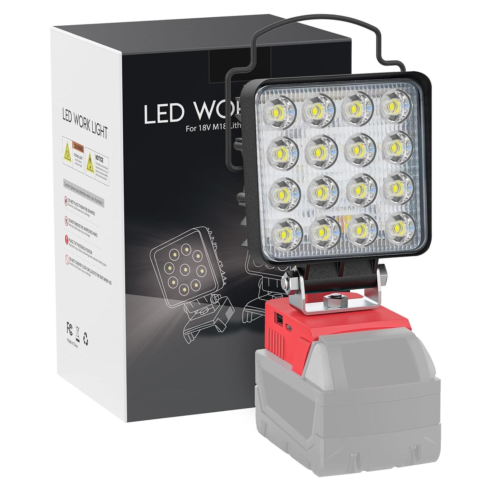 Luz de Trabajo LED Portátil LIVOWALNY 70W 7000LM USB