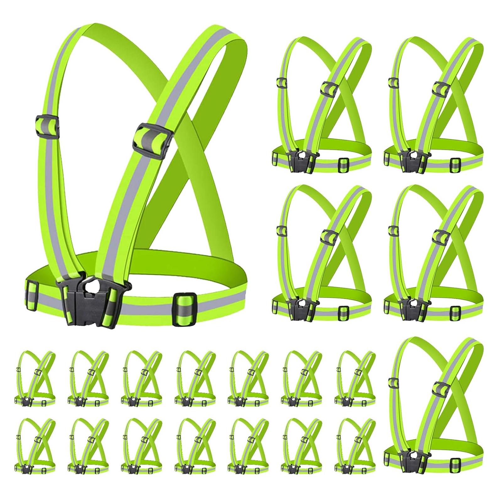 Chaleco Reflectante Miushion Unisex 20 Piezas Alta Visibilidad