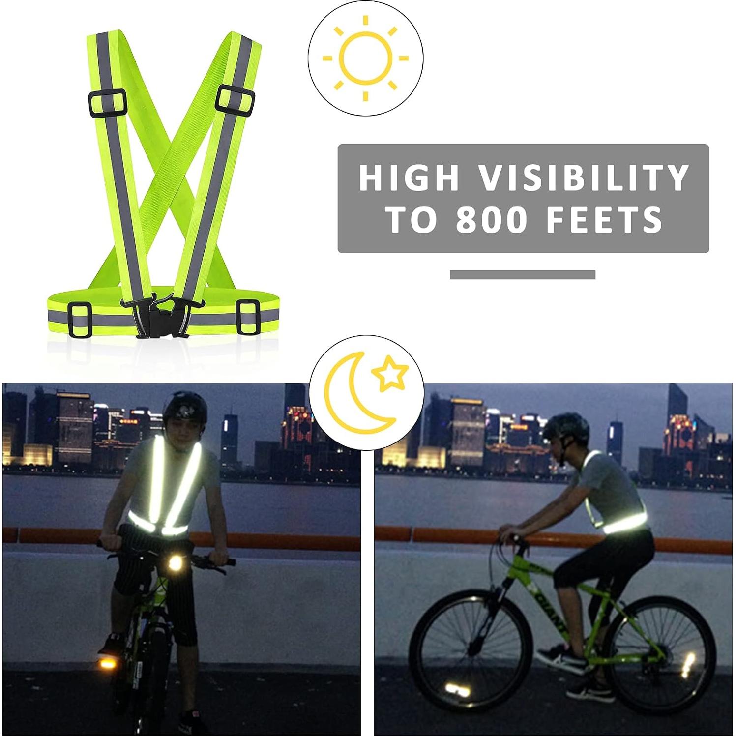 Chaleco Reflectante Miushion Unisex 20 Piezas Alta Visibilidad