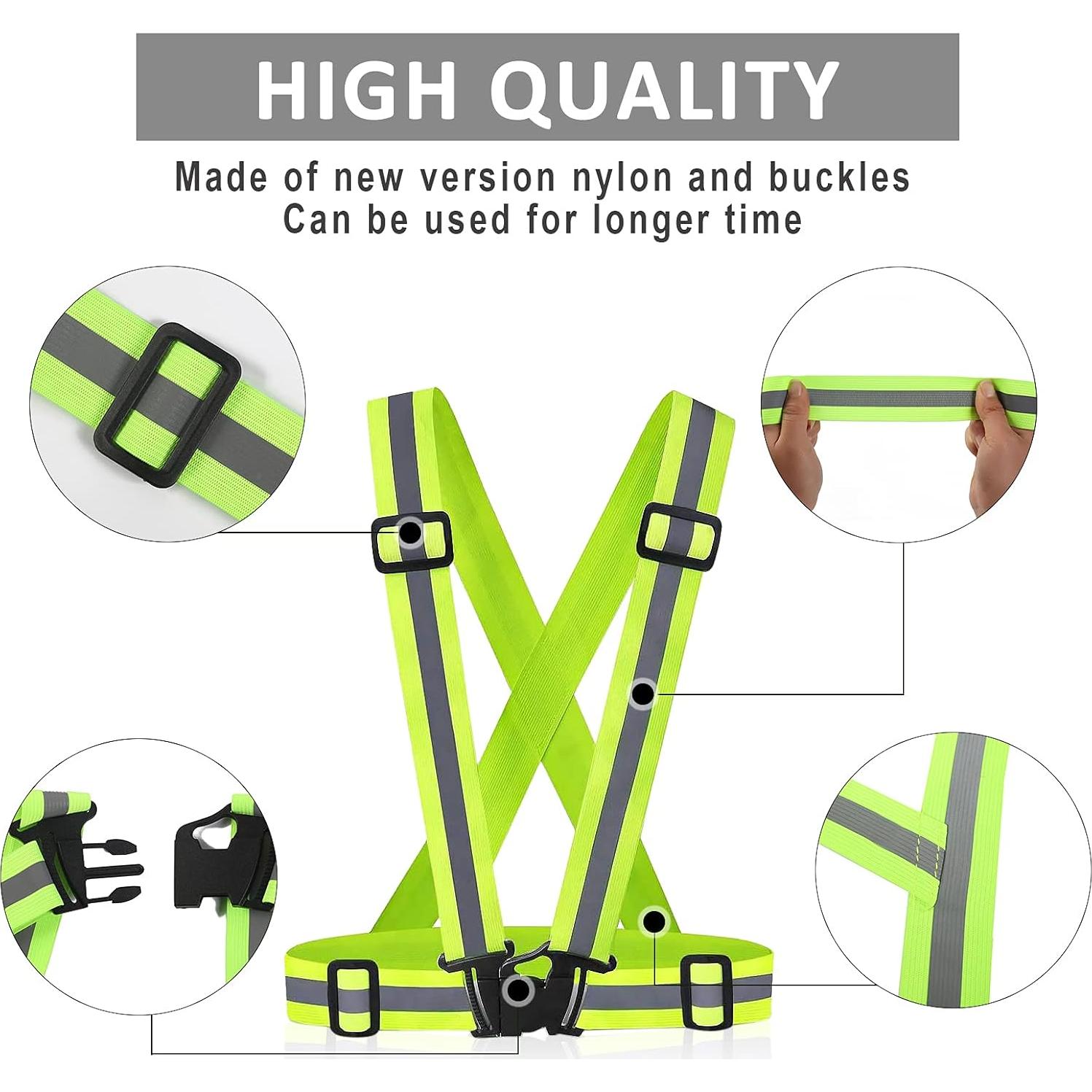 Chaleco Reflectante Miushion Unisex 20 Piezas Alta Visibilidad