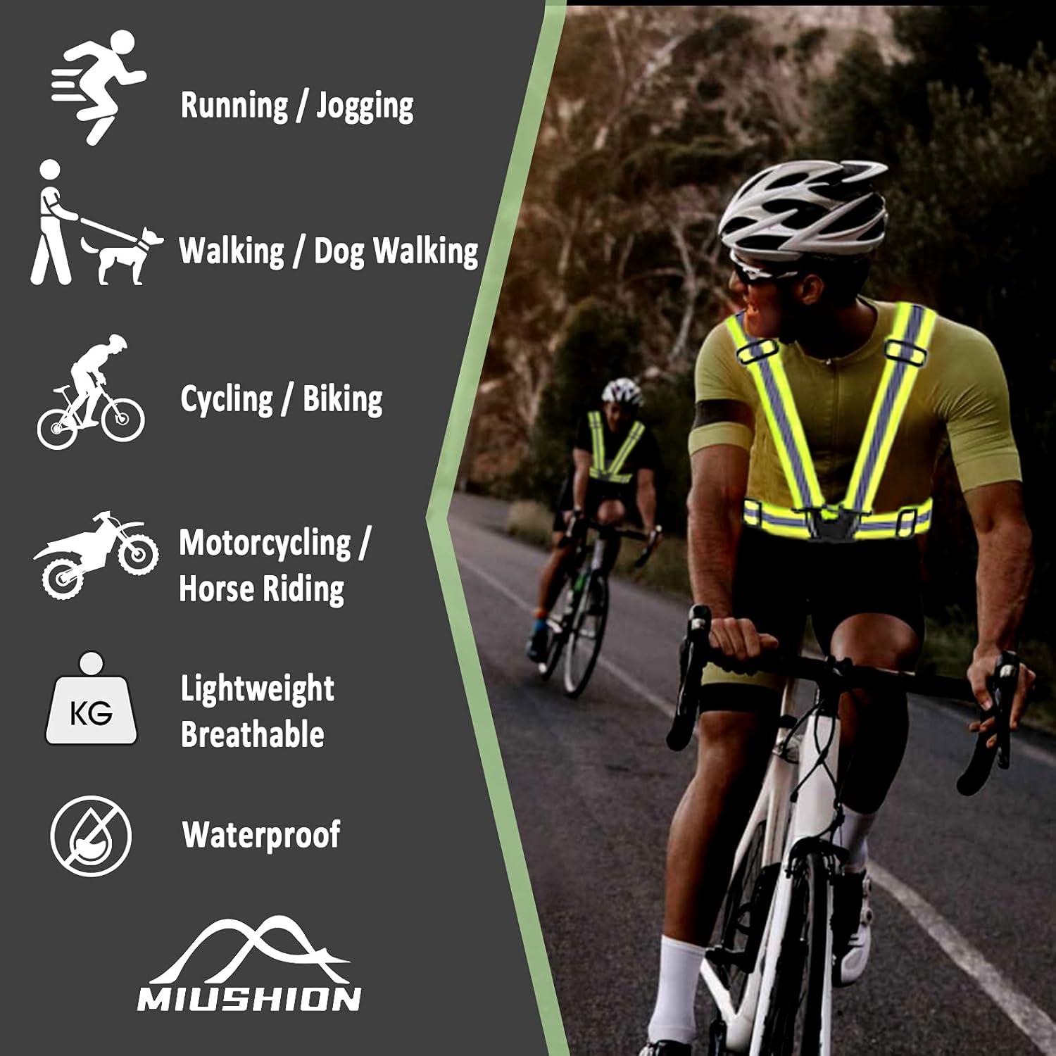 Chaleco Reflectante Miushion Unisex 20 Piezas Alta Visibilidad