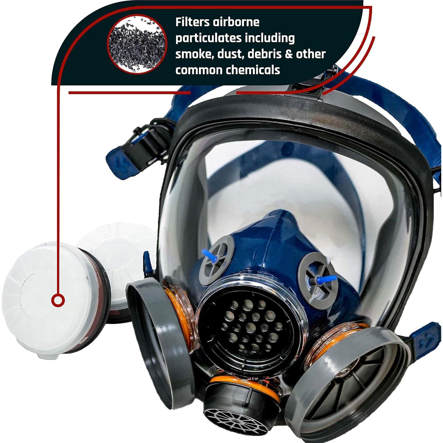 Máscara de Gas Parcil Distribution Cara Completa - Filtros Duales