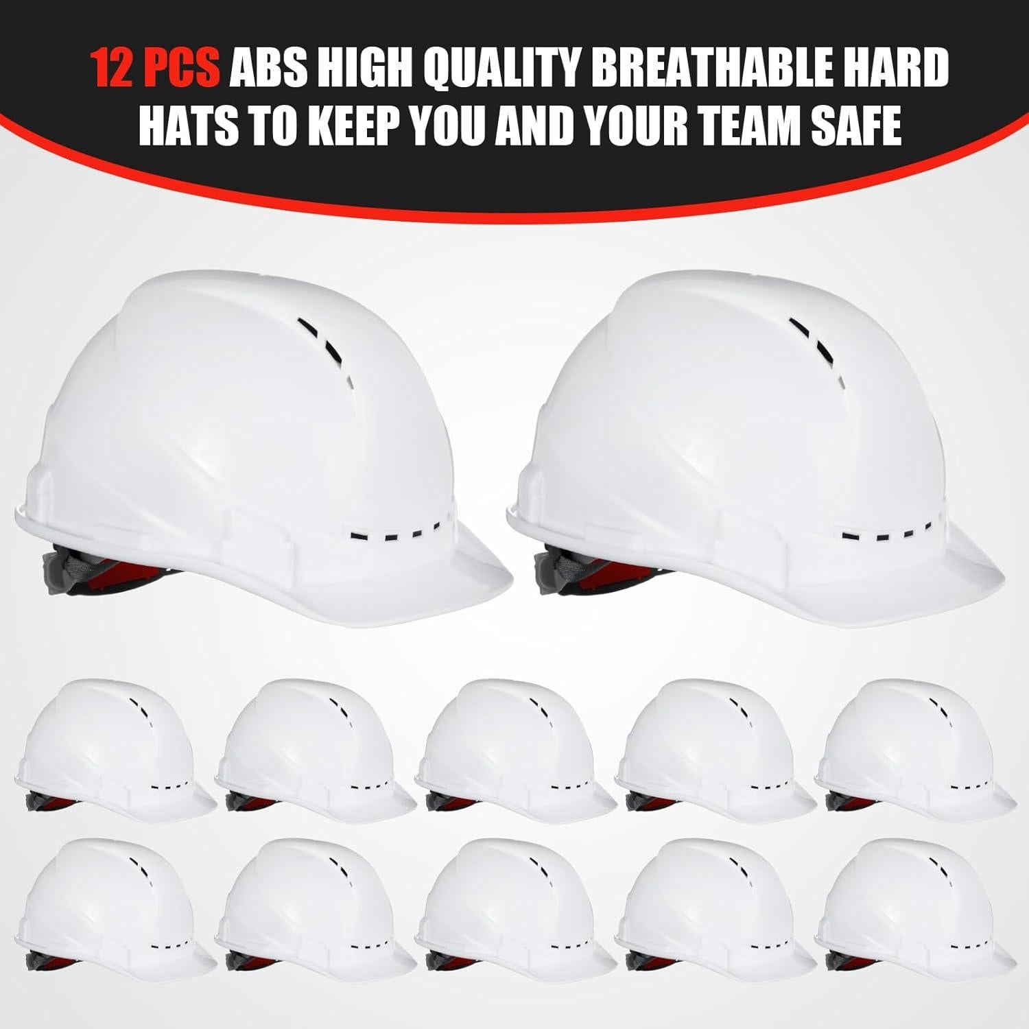 Casco de Seguridad Xuhal 12 Piezas Ajustable ABS Ventilado