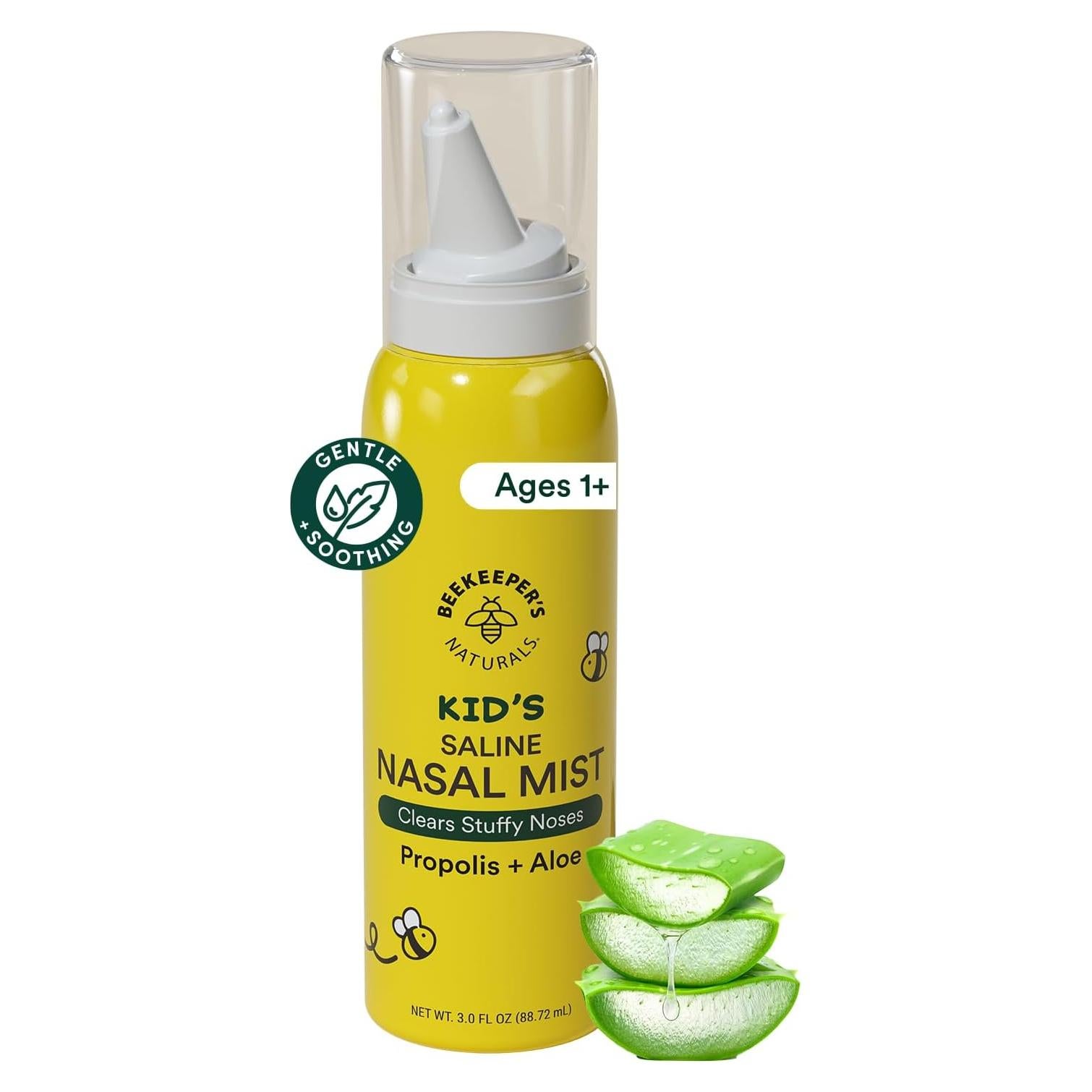 Spray Nasal Salino para Niños Beekeeper's Naturals 89 ml
