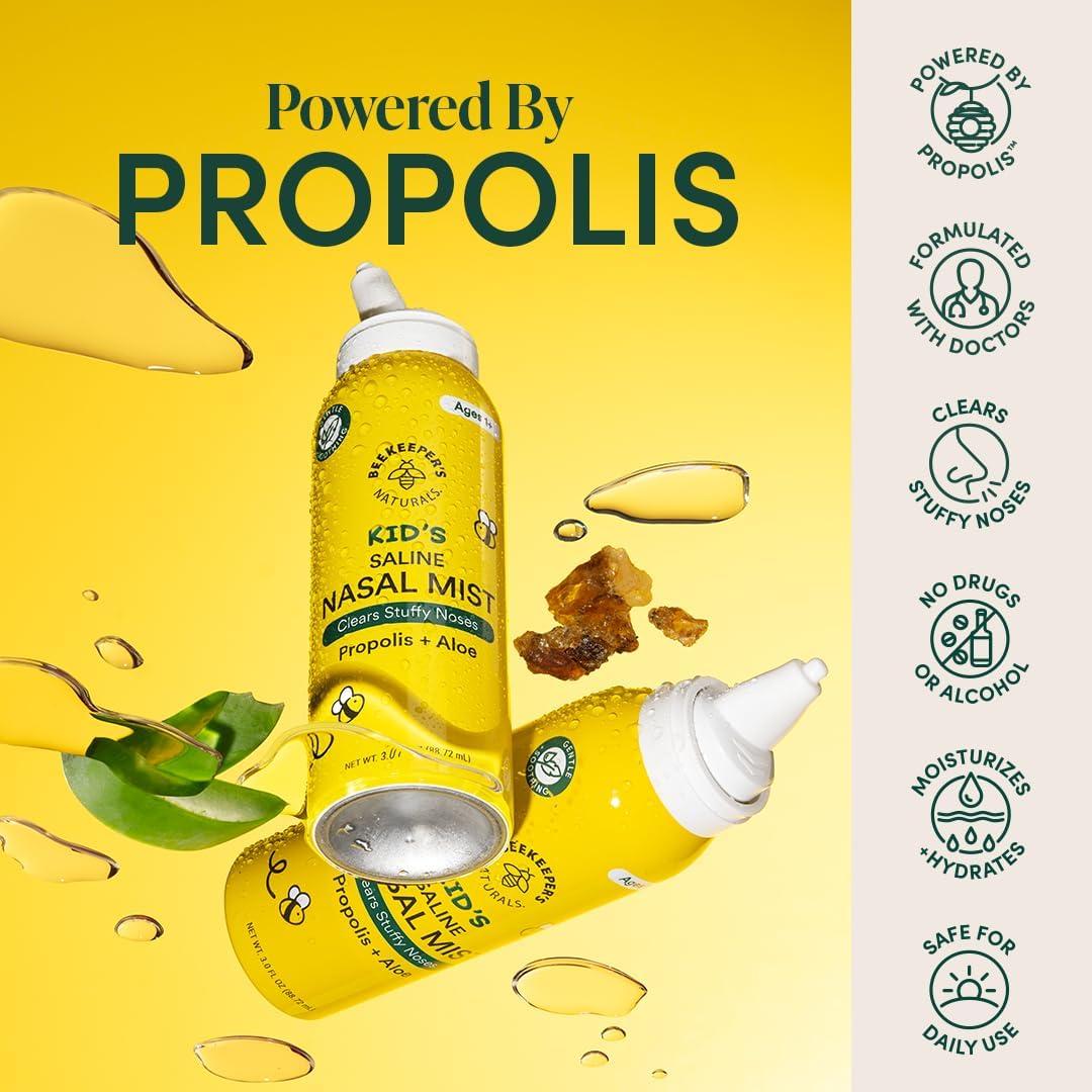Spray Nasal Salino para Niños Beekeeper's Naturals 89 ml