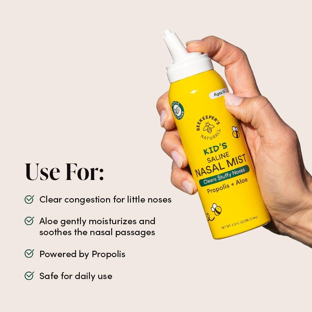 Spray Nasal Salino para Niños Beekeeper's Naturals 89 ml