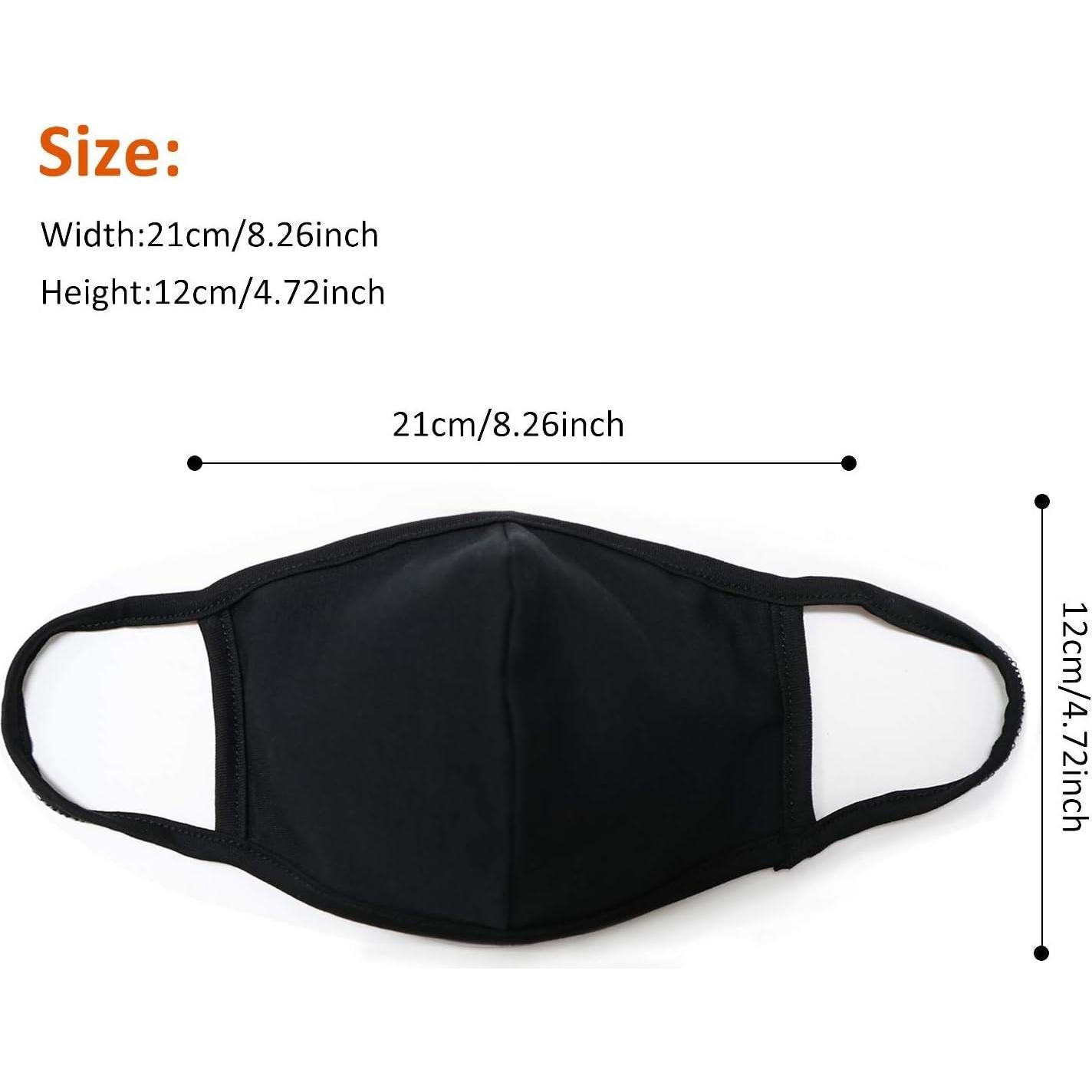 Mascarilla Unisex Anti Polvo CMTK Algodón Lavable 9 Pcs