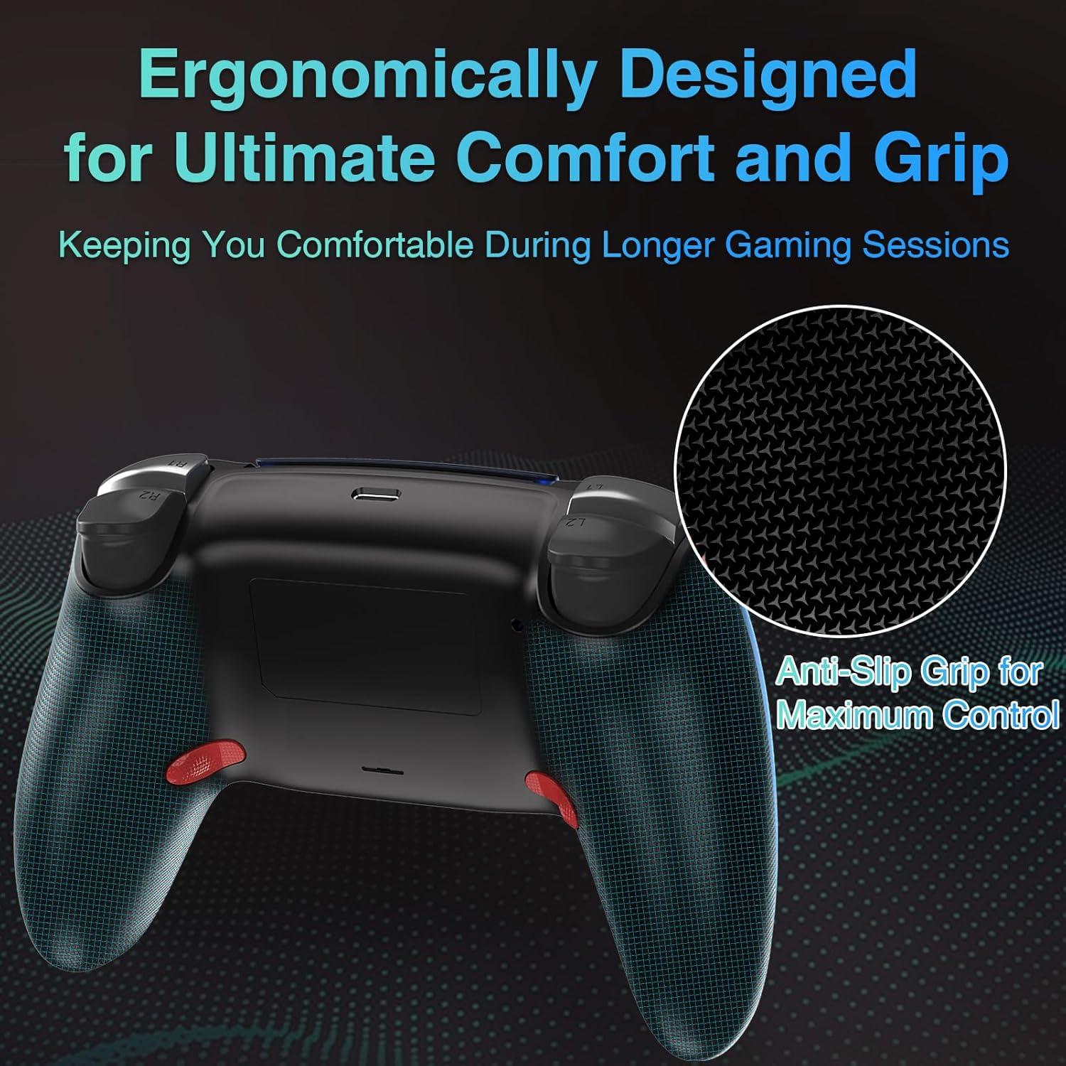 Controlador Inalámbrico Enstixsm para PC y PS4 con Paletas